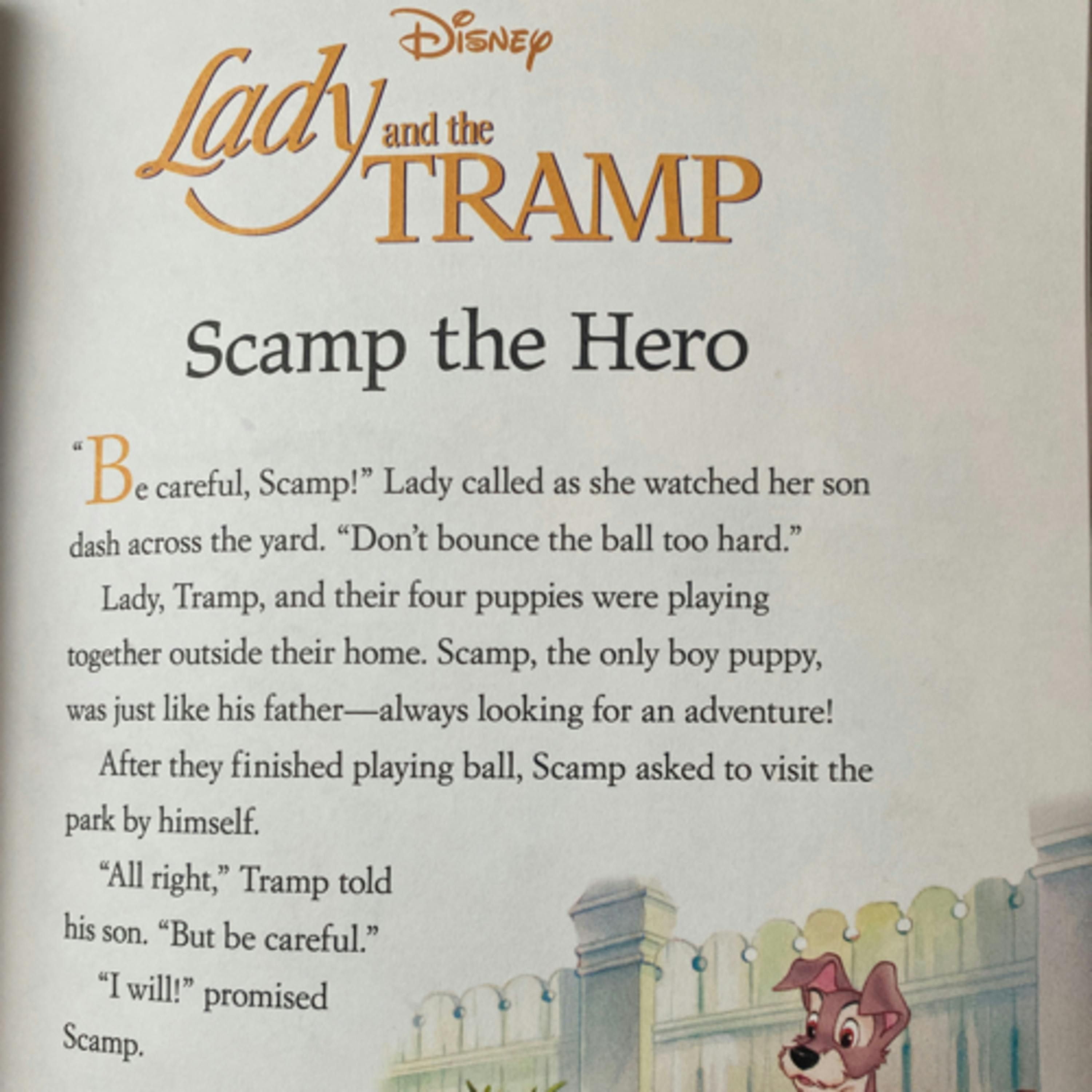 Disney 5 Minute Snuggle Stories: Lady and the Tramp - Scamp the Hero