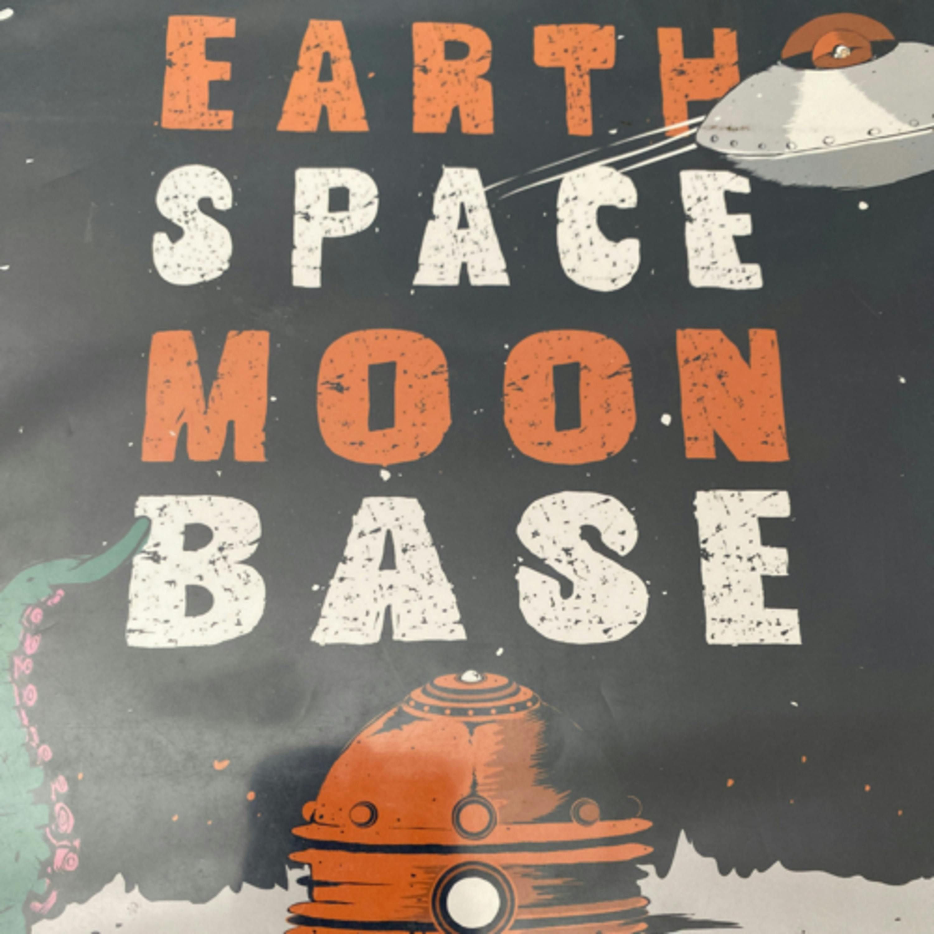 Earth Space Moon Base