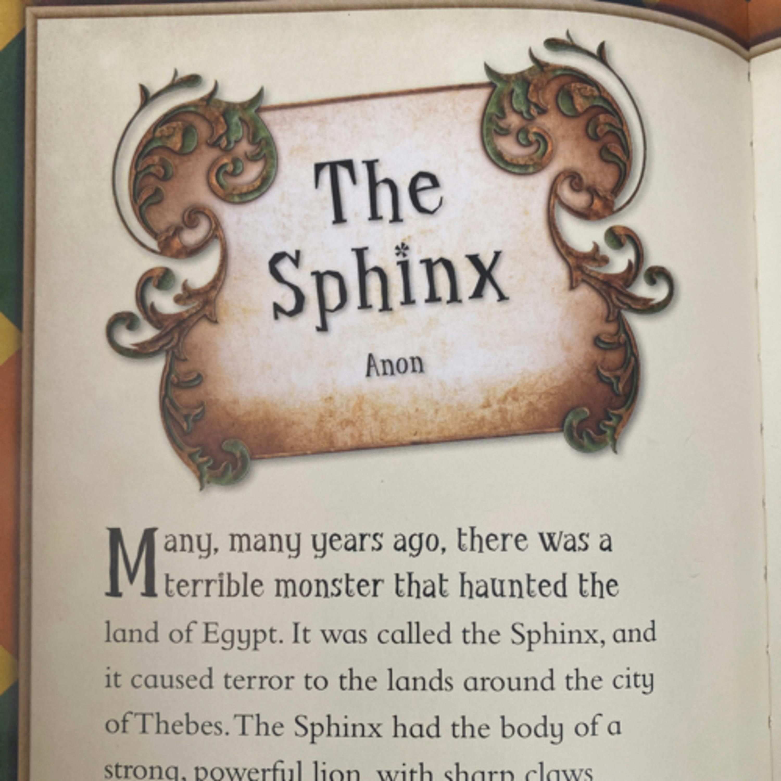 Monster Stories: Weird and Wonderful Beasts- The Sphinx