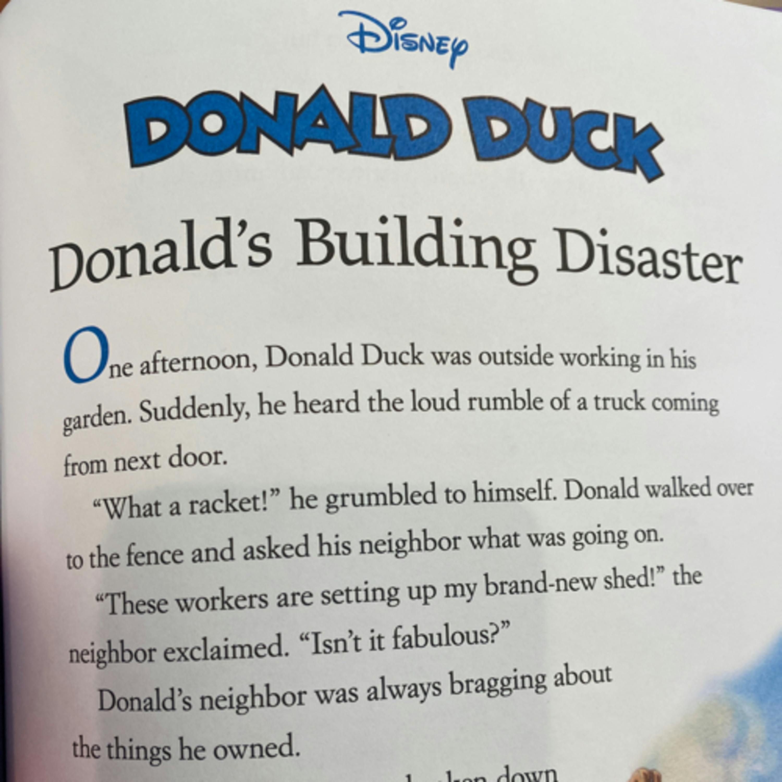 Disney 5 Minute Snuggle Stories: Donald Duck - Donald’s Building Disaster