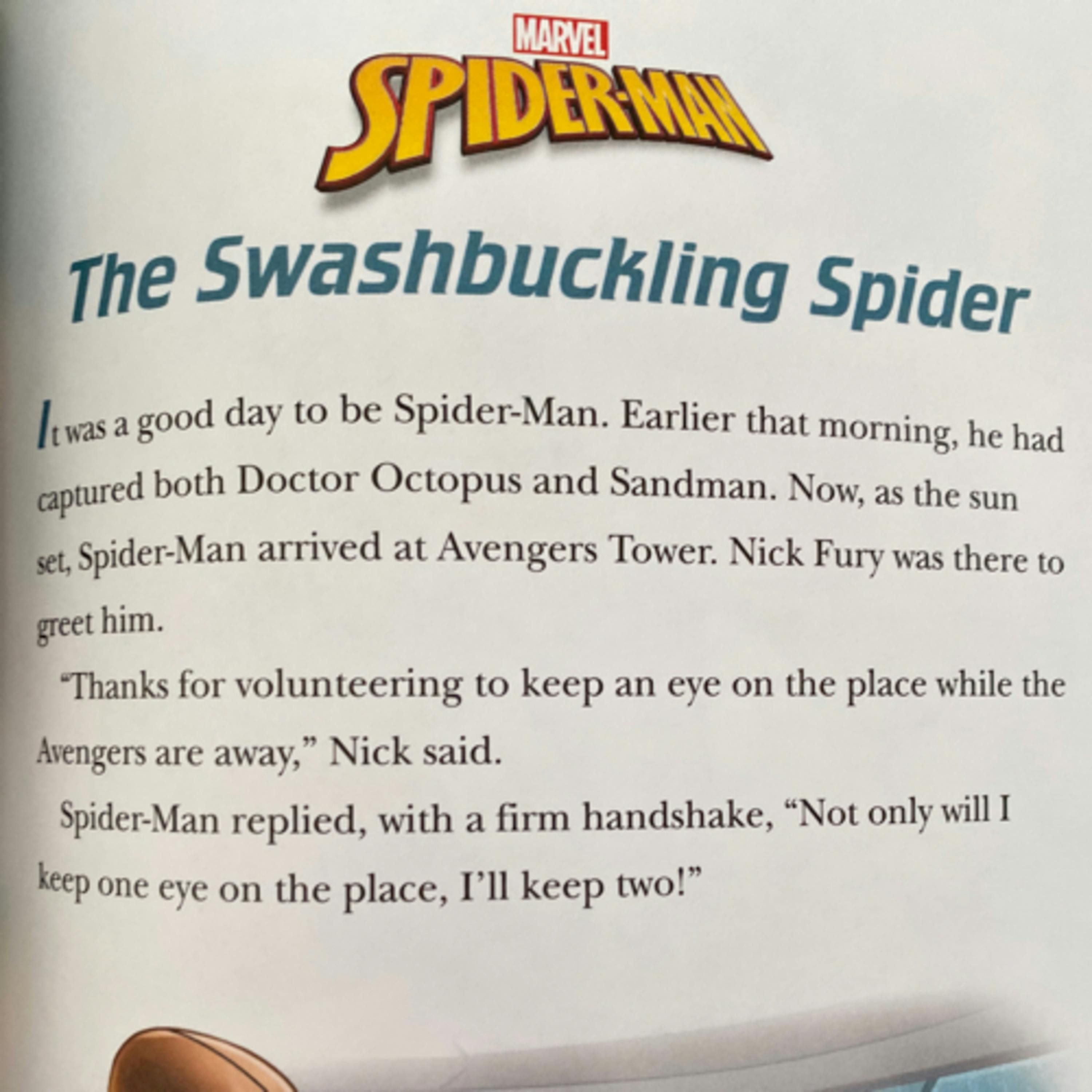 5 minute Marvel Spider-Man Stories: The Swashbuckling Spider
