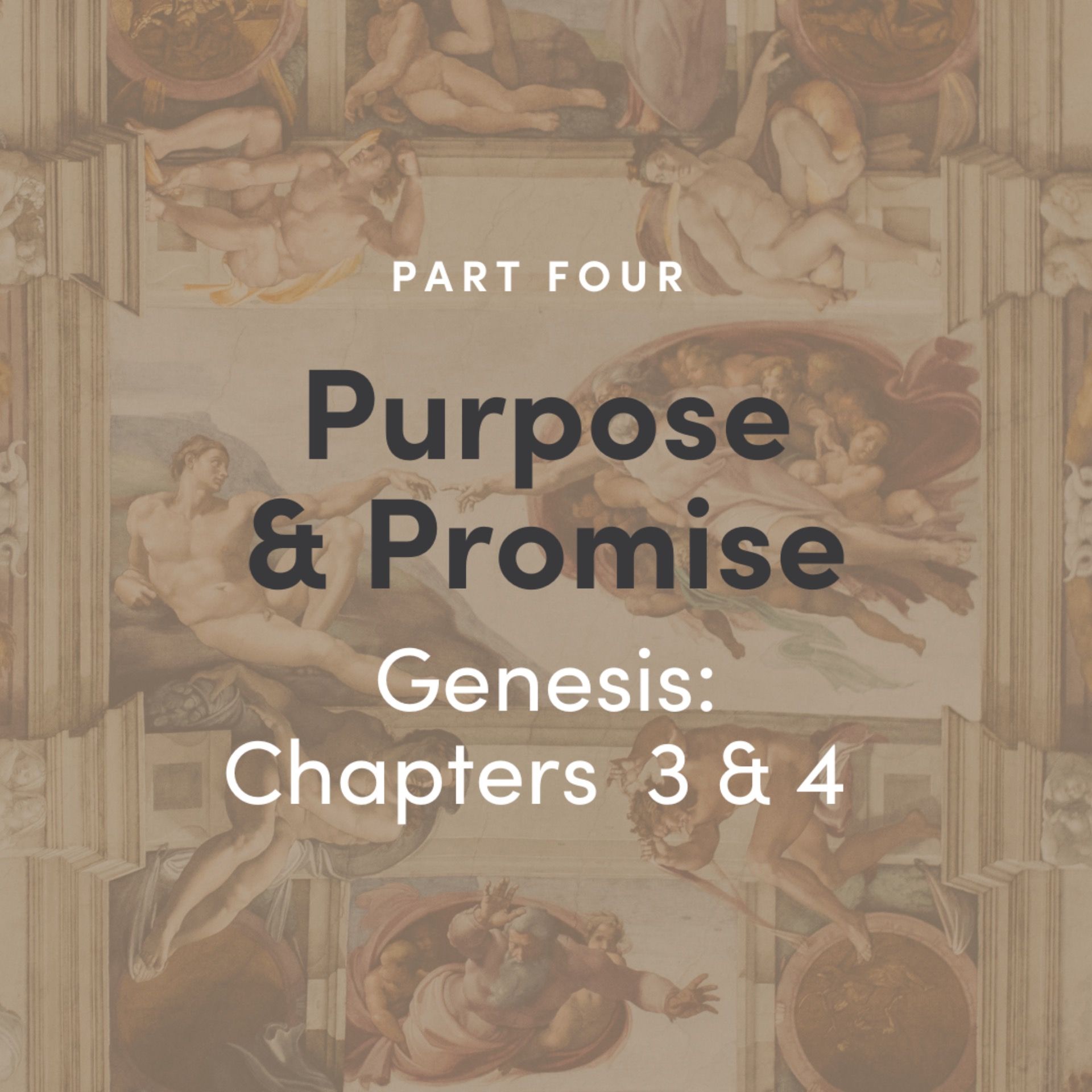 Purpose & Promise 4 - Genesis: Chapter 3&4
