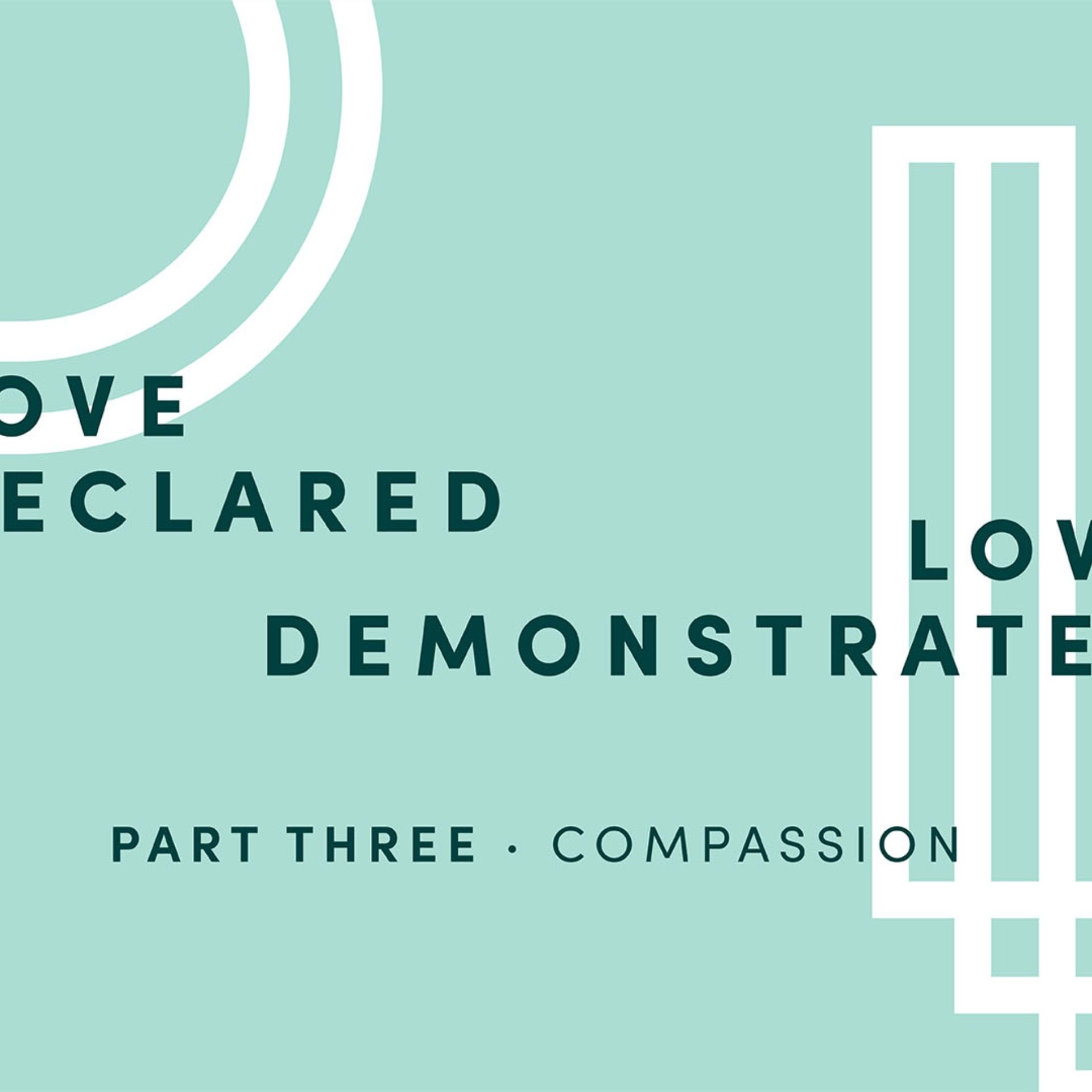 Love Declared, Love Demonstrated 3: Compassion