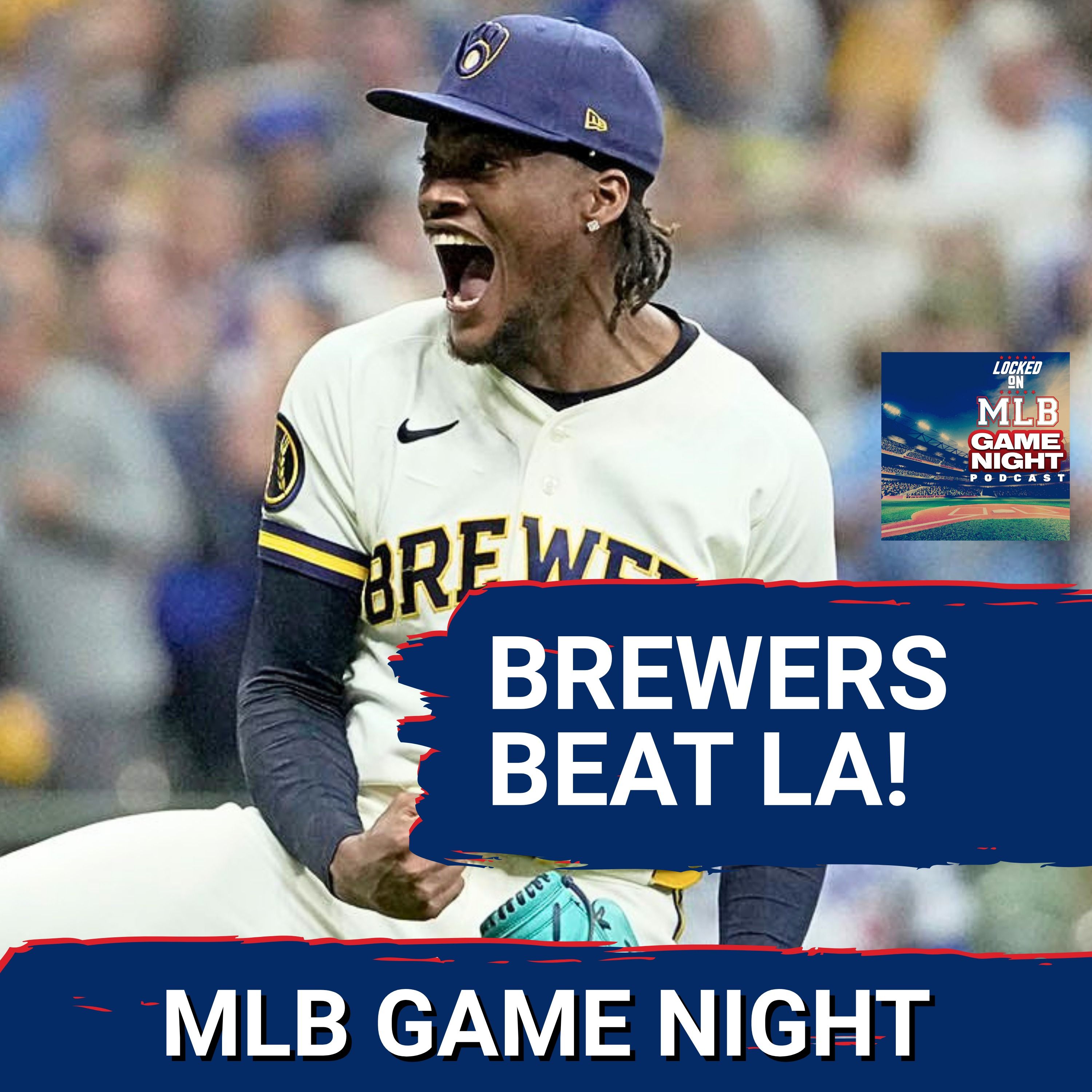 MLB GAME NIGHT: Milwaukee Brewers SHUT DOWN Los Angeles Dodgers' Offense in CRITICAL Game 1 WIN!