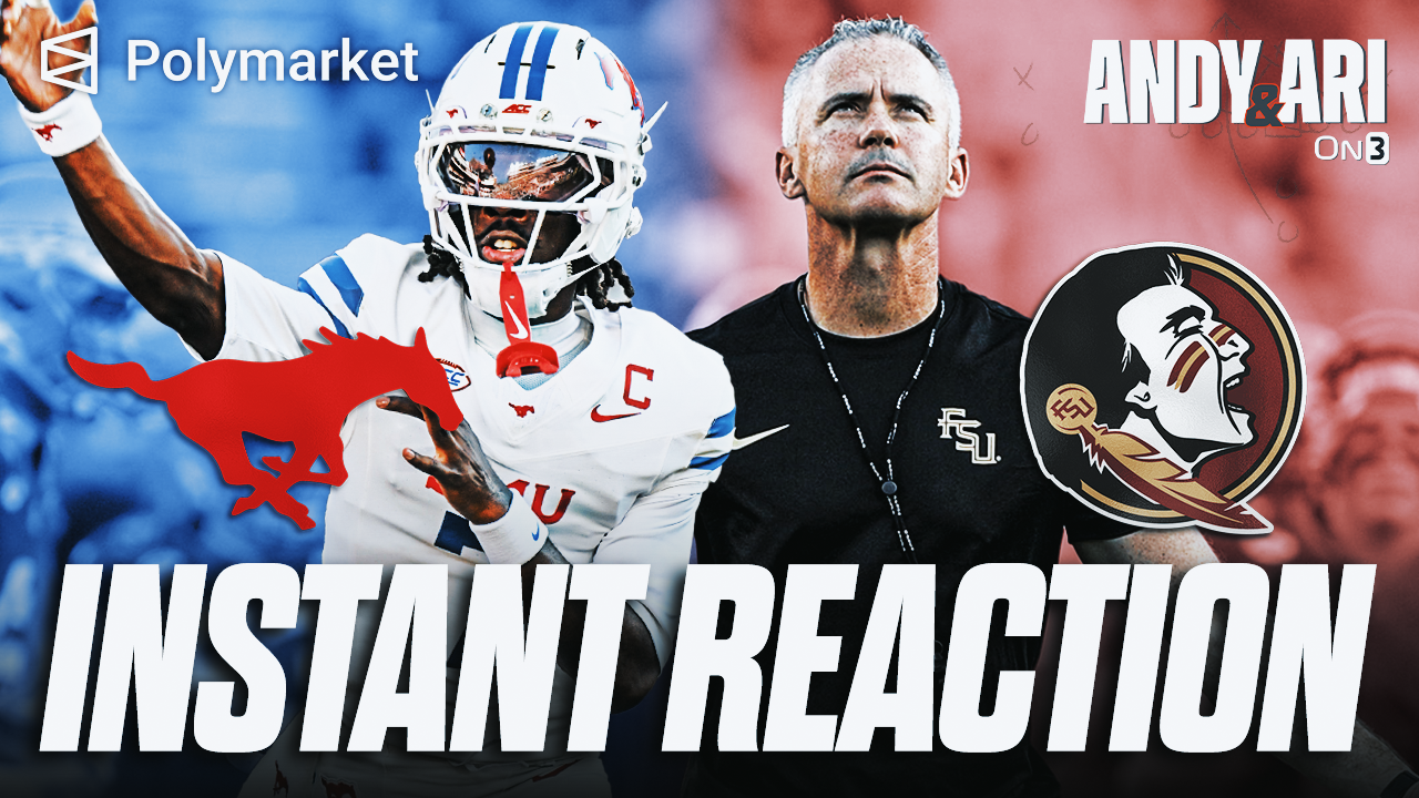 SMU LIGHTS UP Florida State | Mustangs handle Seminoles in ACC play after long power outage delay