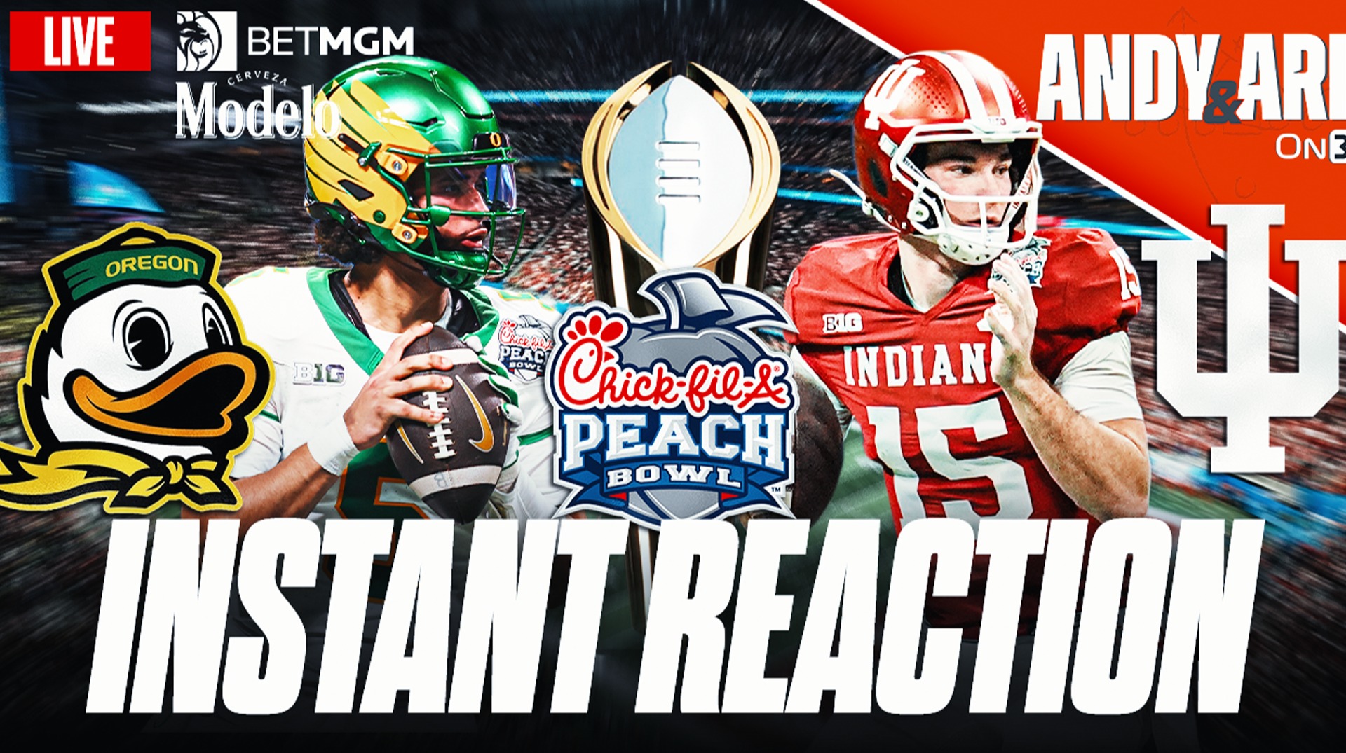 Indiana ANNIHILATES Oregon in the Peach Bowl | Hoosiers advance to face Miami in the Natty
