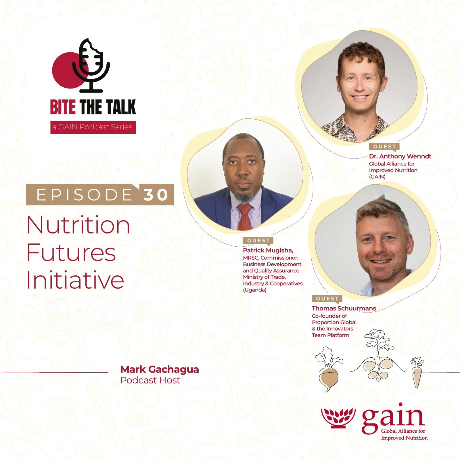 Nutrition Futures Initiative with Dr.  Anthony Wenndt, Thomas Schuumanns, and Commissioner Patrick Mugisha