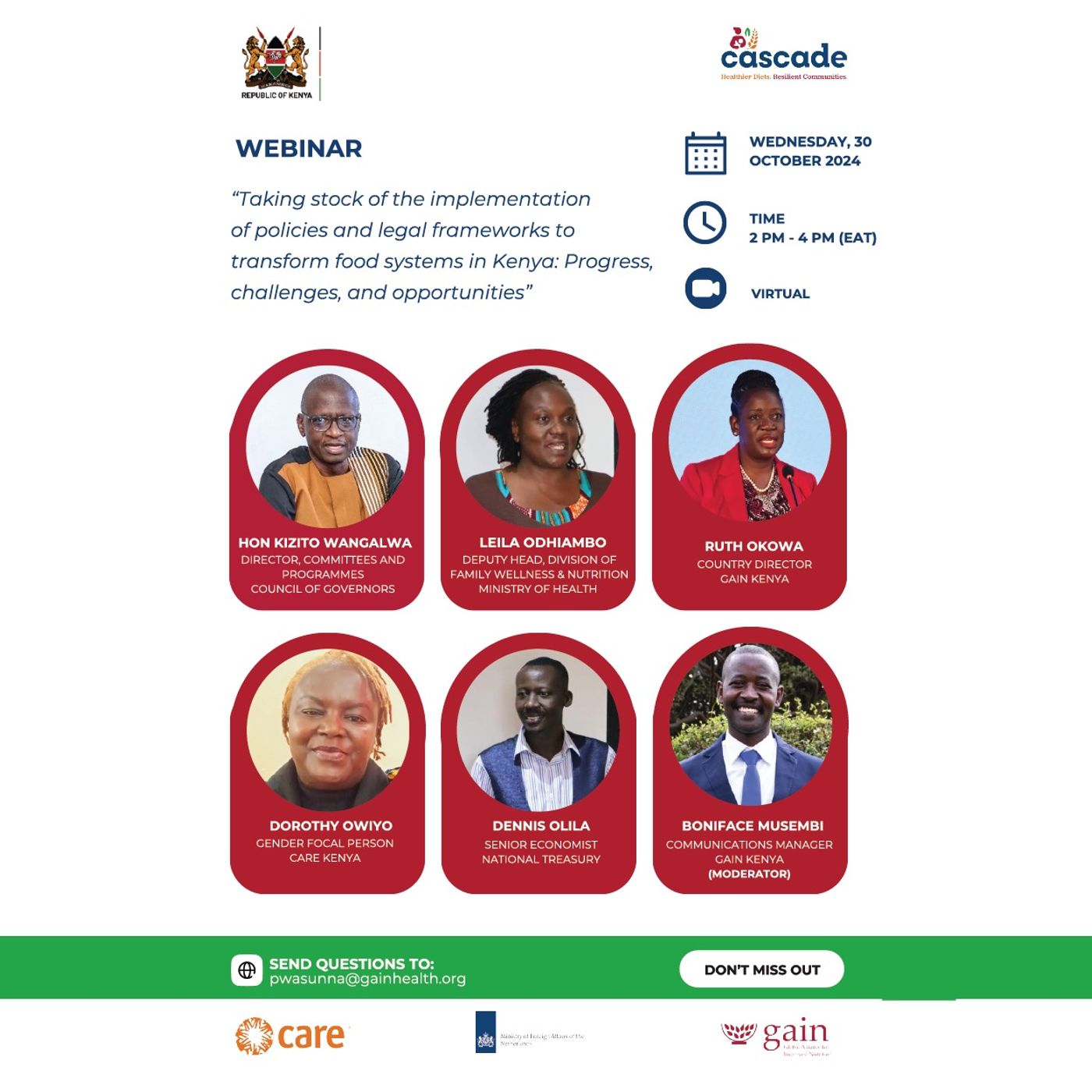 WEBINAR: Taking stock of the implementation of policies and legal frameworks to transform food systems in Kenya: Progress, Challenges, and opportunities