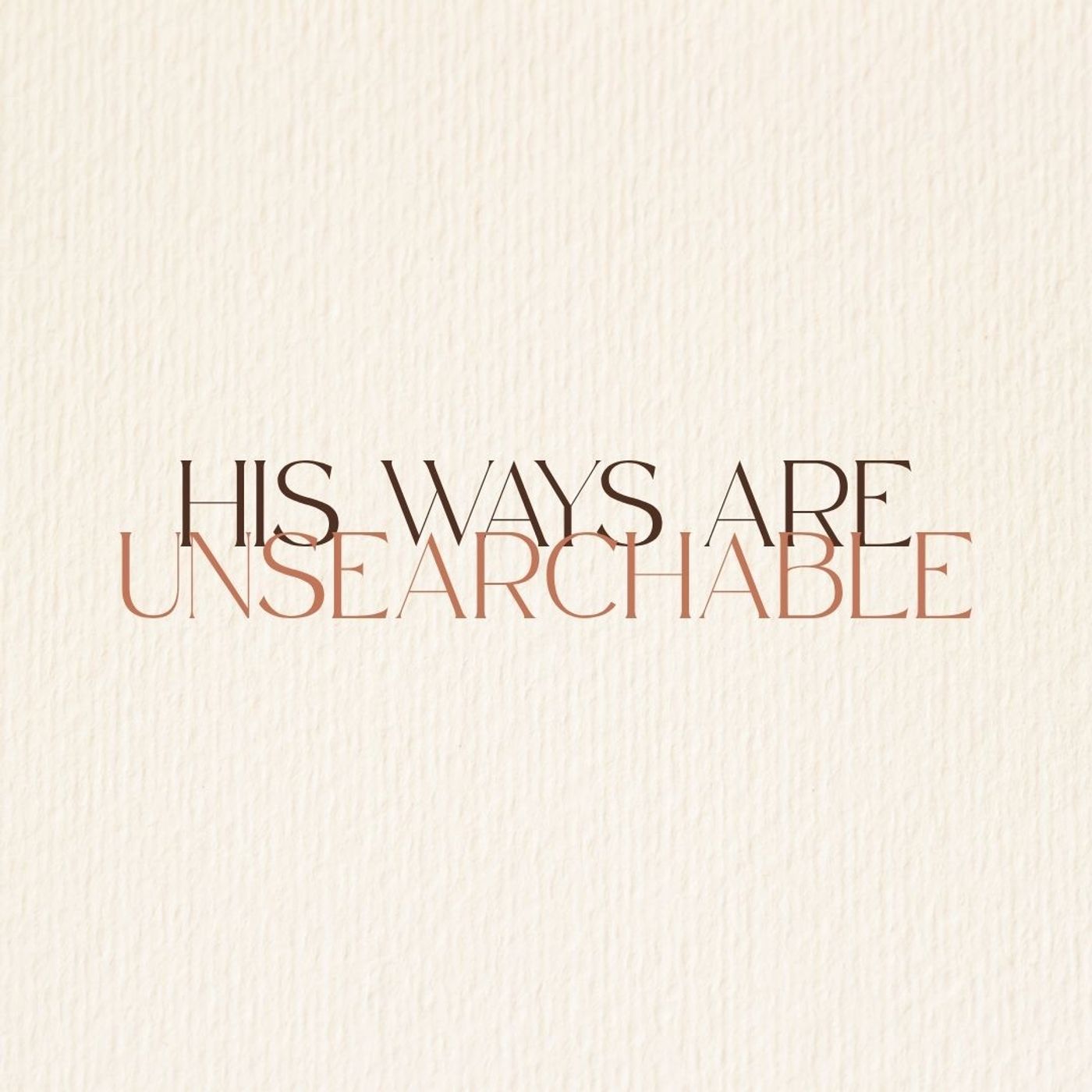 His Ways Are Unsearchable | Save Sikele episode artwork
