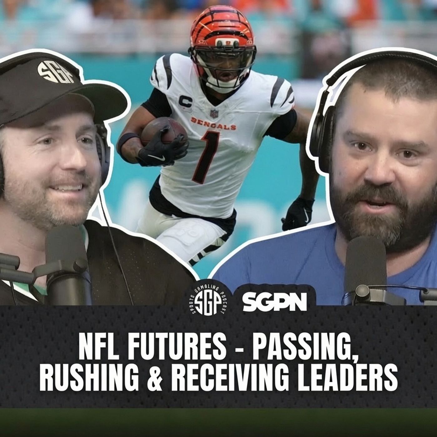 NFL Futures - Passing, Rushing & Receiving Leaders | Sports Gambling Podcast (Ep. 2617) episode artwork