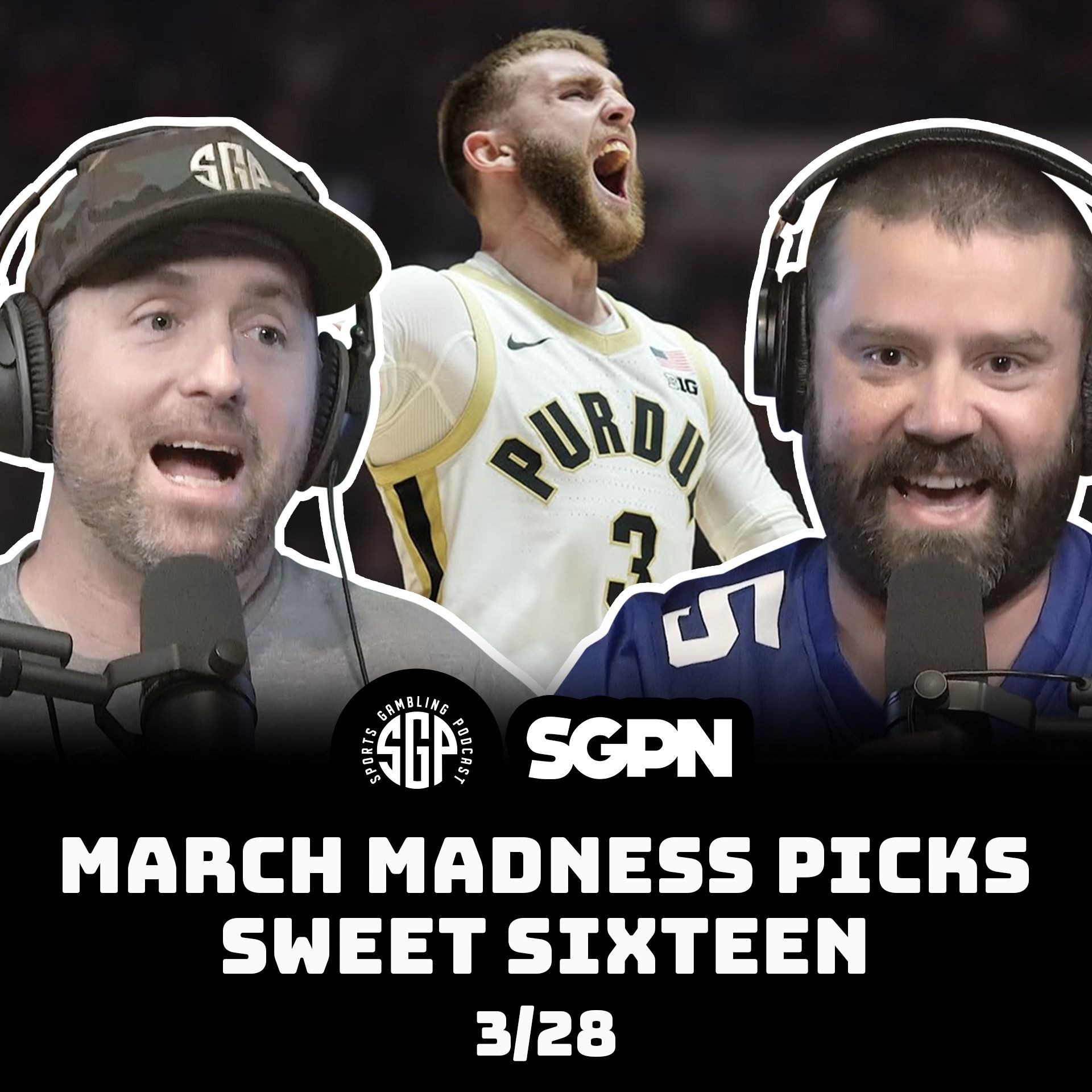 Sweet Sixteen Picks Part Two – College Basketball Bets – Fri 3/28 | Sports Gambling Podcast (Ep. 2234)