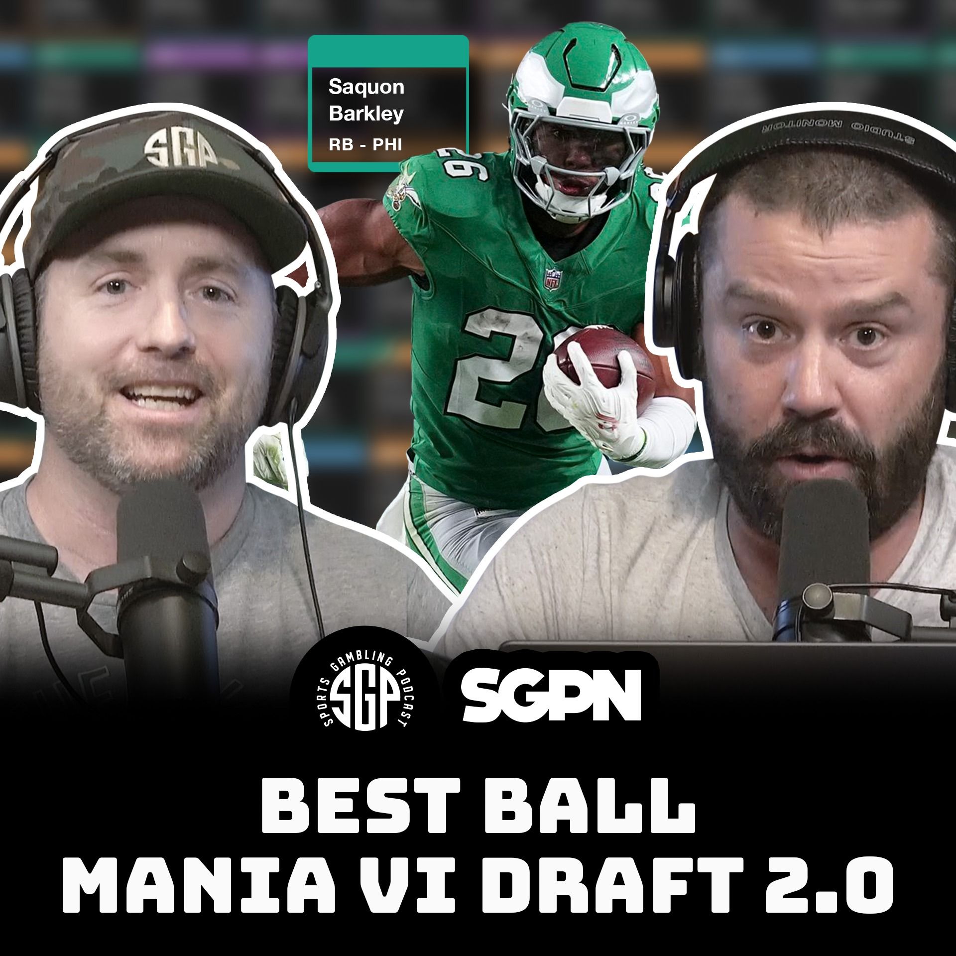 Best Ball Mania VI Draft 2.0 + NBA Playoff Picks | Sports Gambling Podcast (Ep. 2264)