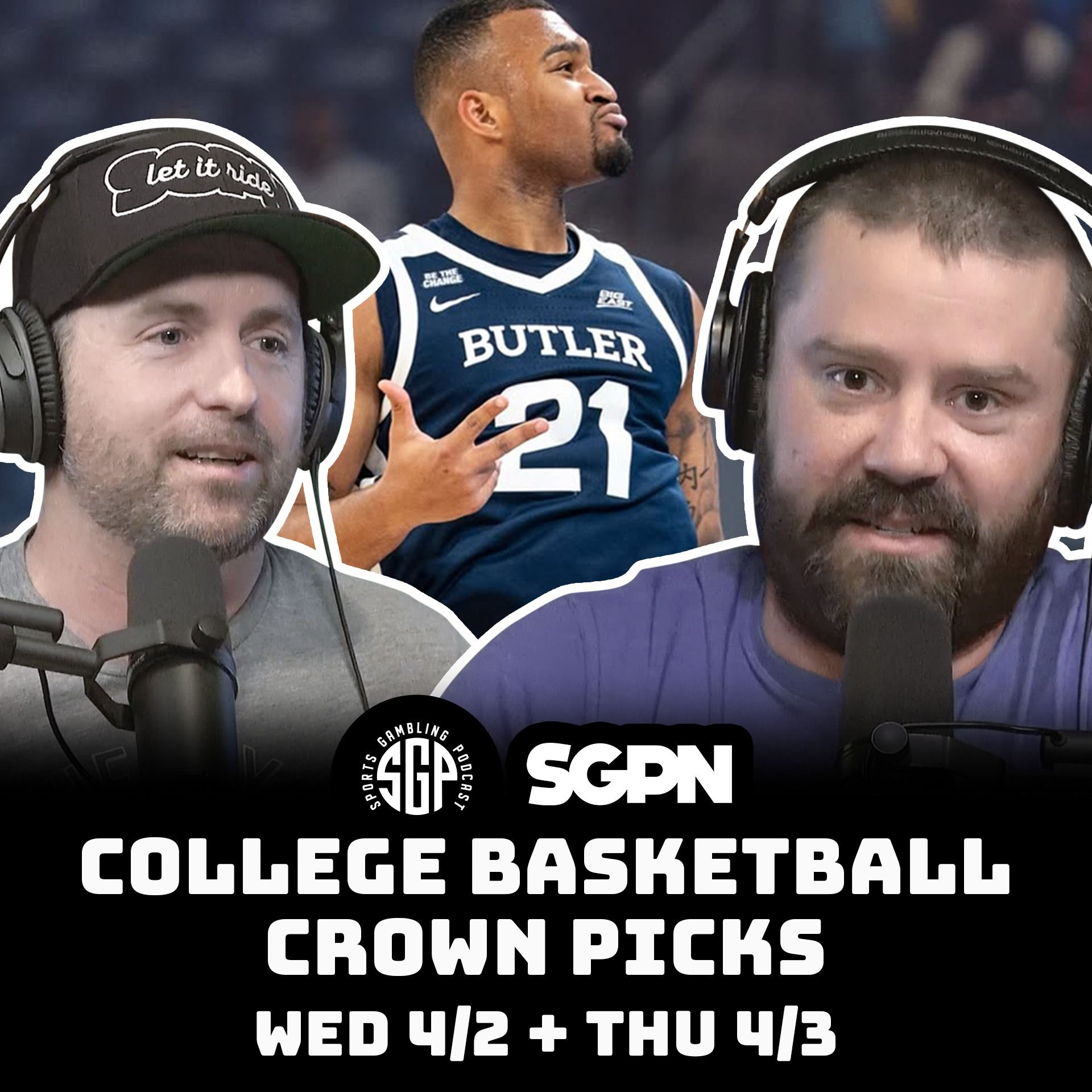 College Basketball Crown Picks - Wed 4/2 + Thu 4/3 (Ep. 2240)