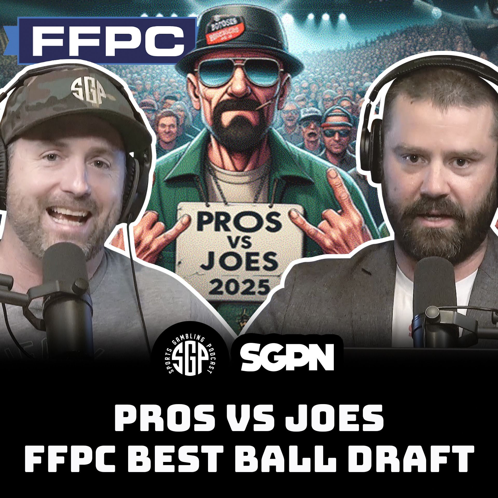 Pros Vs Joes FFPC Best Ball Draft | Sports Gambling Podcast (Ep. 2330)
