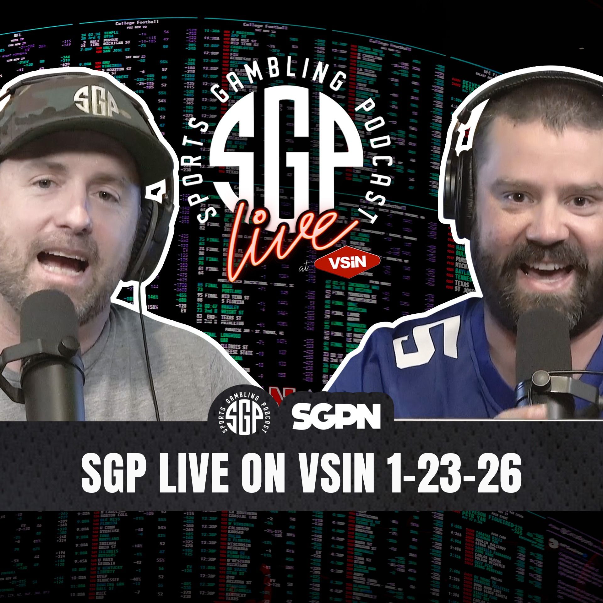 Sports Gambling Podcast LIVE on VSIN (1-23-26)