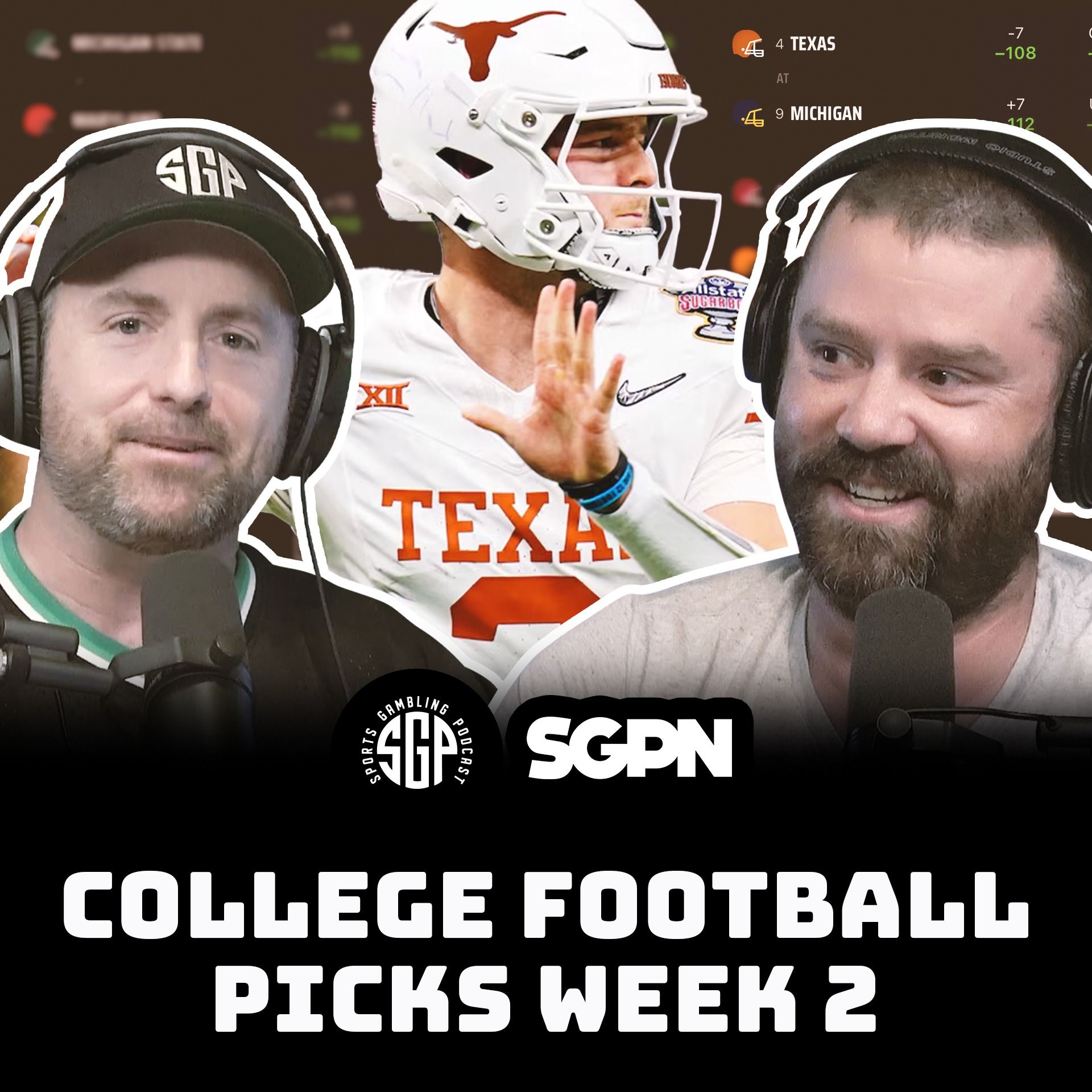 College Football Picks Week 2 | Sports Gambling Podcast (Ep. 2082)