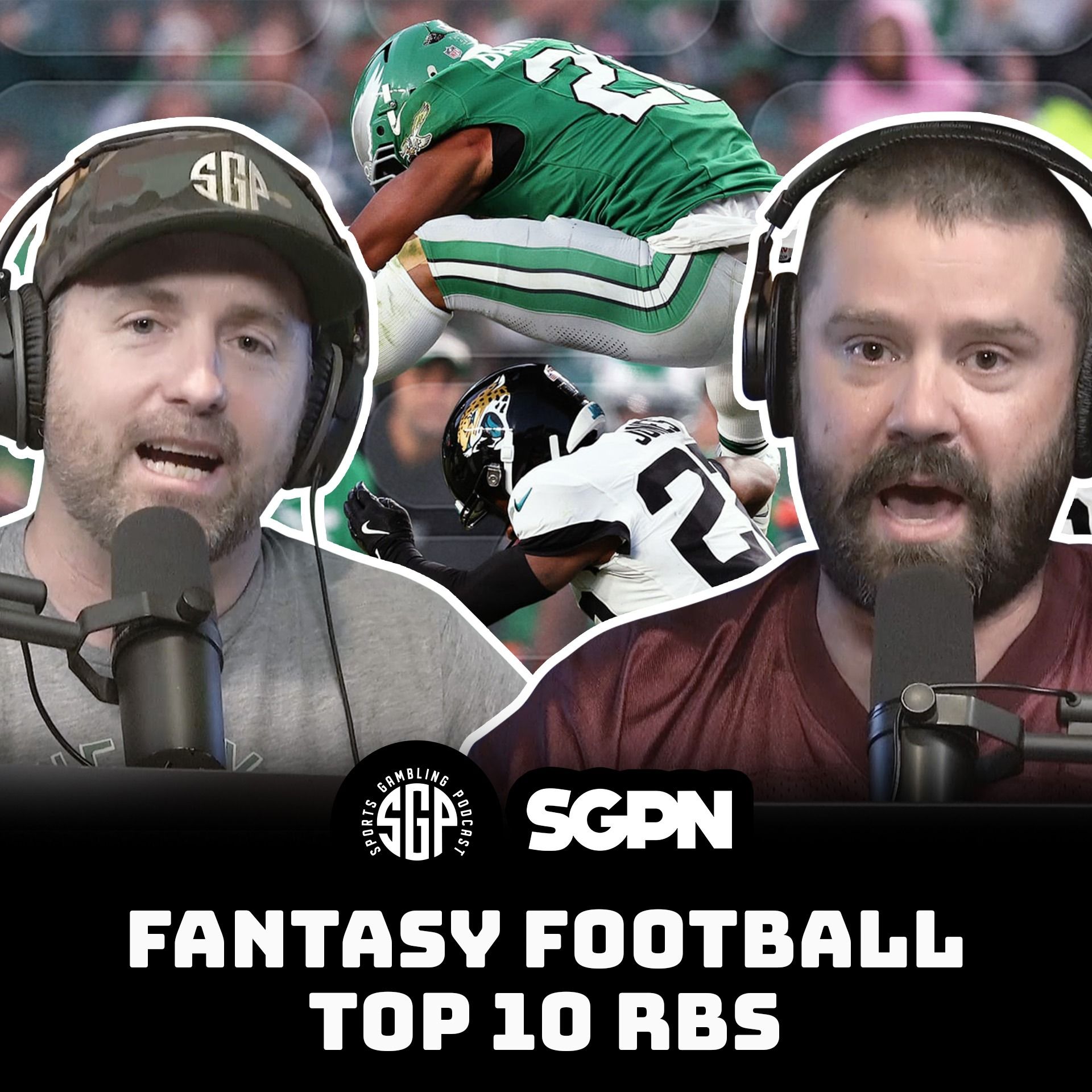 cover of episode Fantasy Football Top 10 RBs | Sports Gambling Podcast (Ep. 2304)