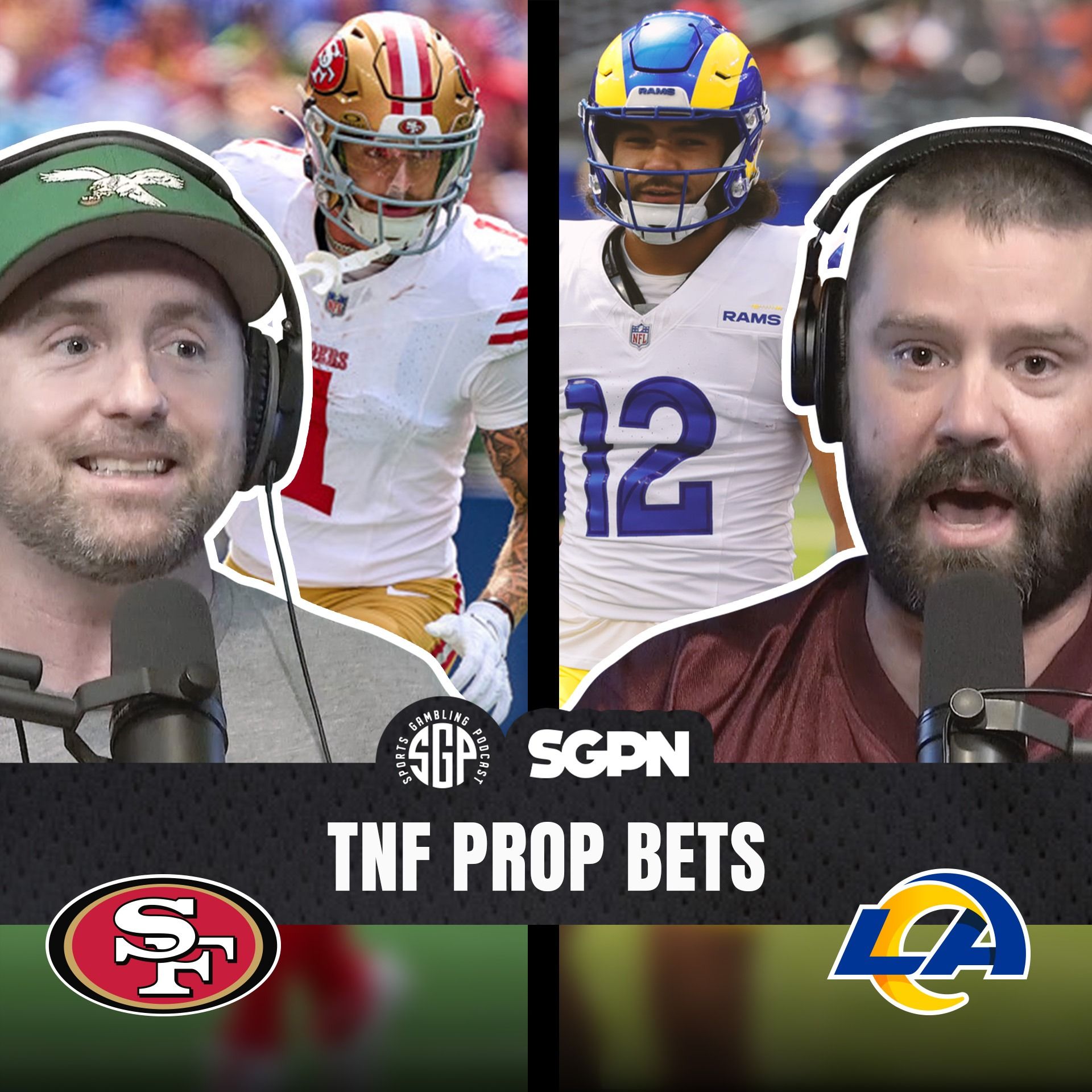 Thursday Night Football Prop Bets: 49ers vs Rams Preview | Sports Gambling Podcast (Ep. 2391) episode artwork