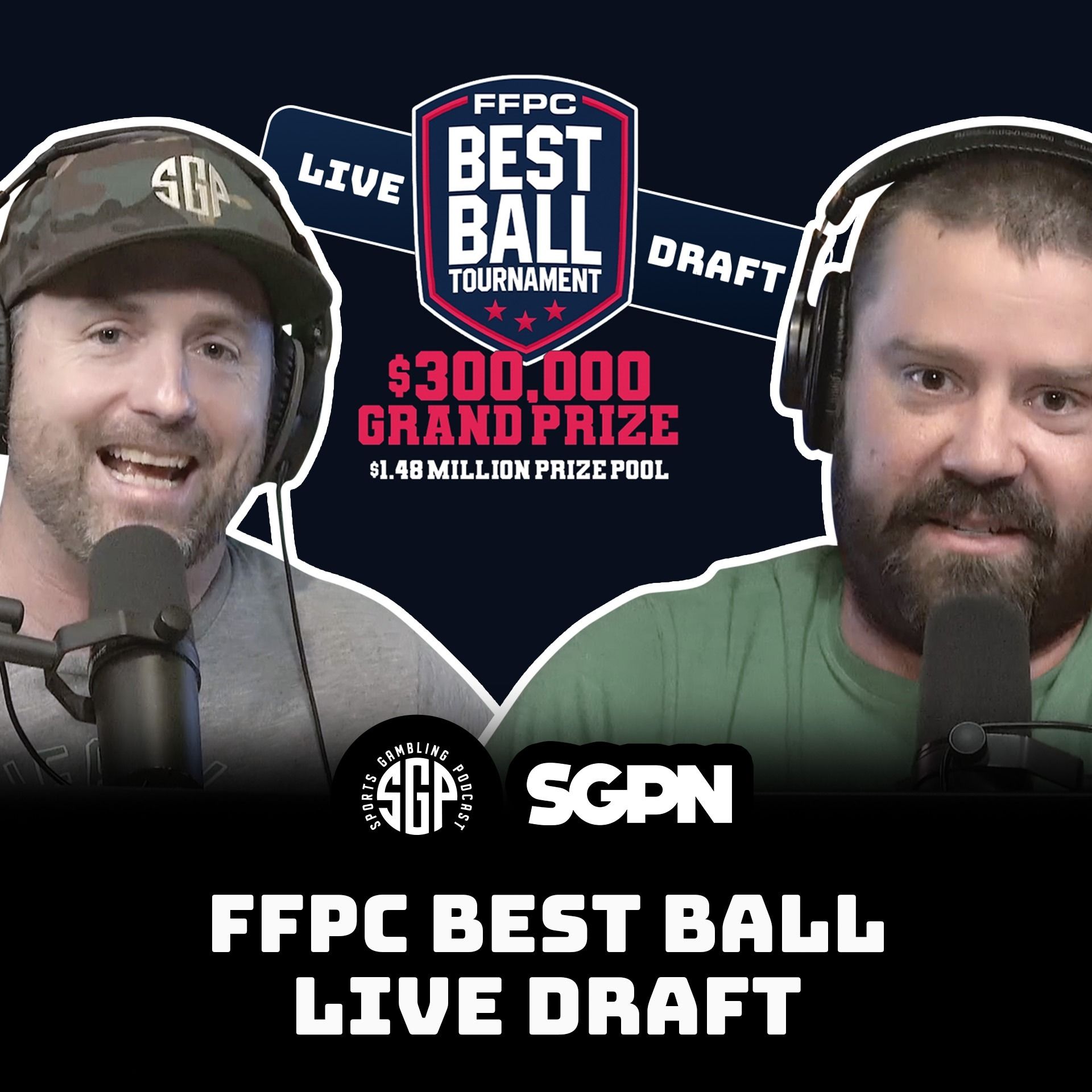 FFPC Best Ball Tournament LIVE Draft | Sports Gambling Podcast (Ep. 2316) episode artwork