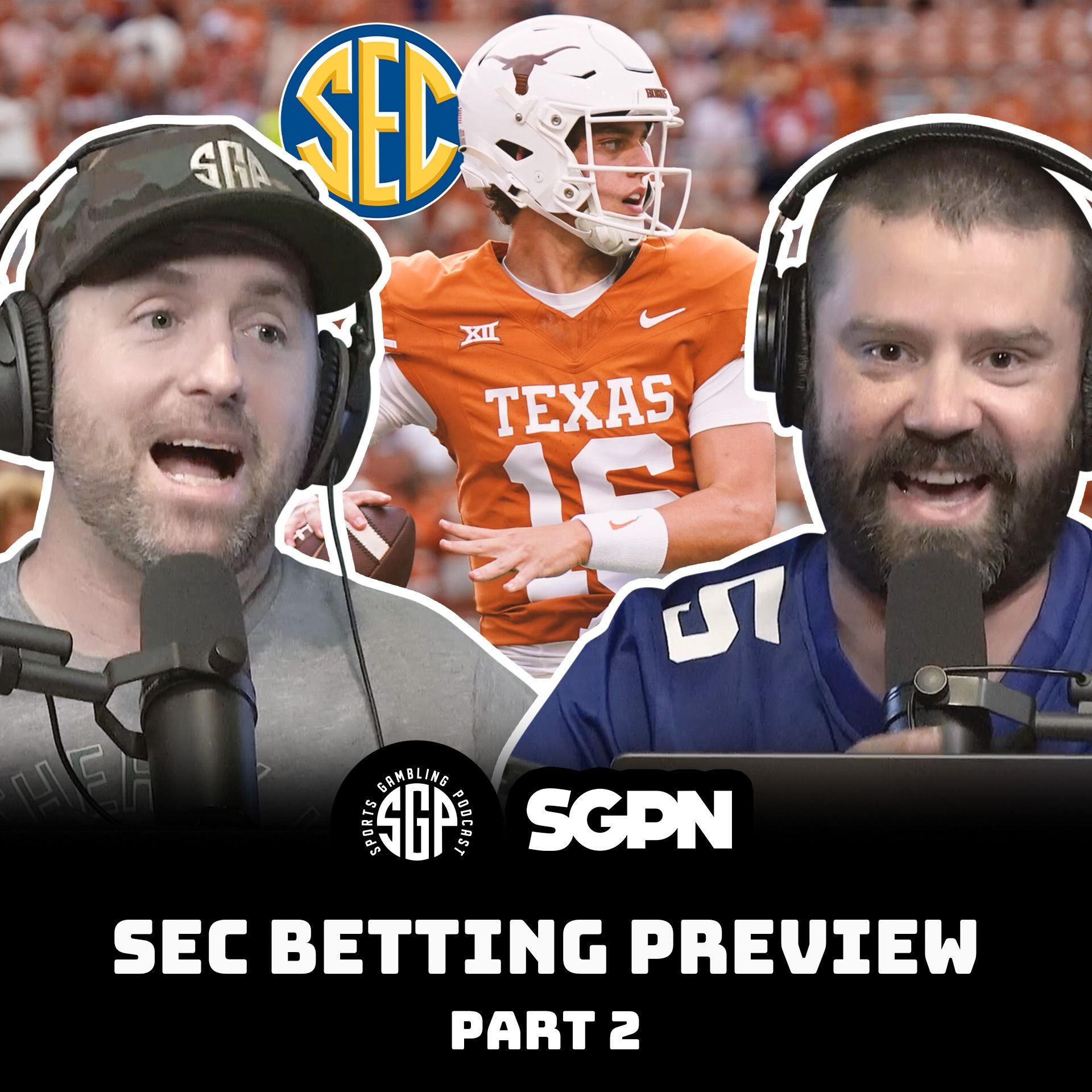 cover of episode SEC College Football 2025 Betting Preview Part Two | Sports Gambling Podcast (Ep. 2298)