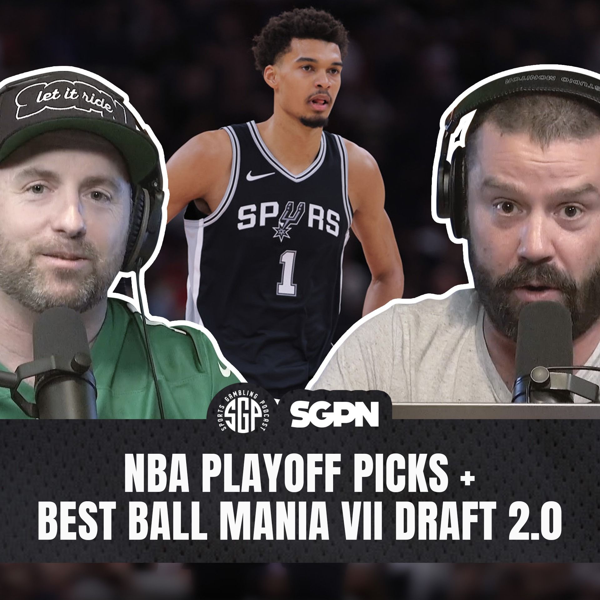 NBA Playoff Picks + Best Ball Mania VII Draft 2.0 (Ep. 2555) — Sports Gambling Podcast cover