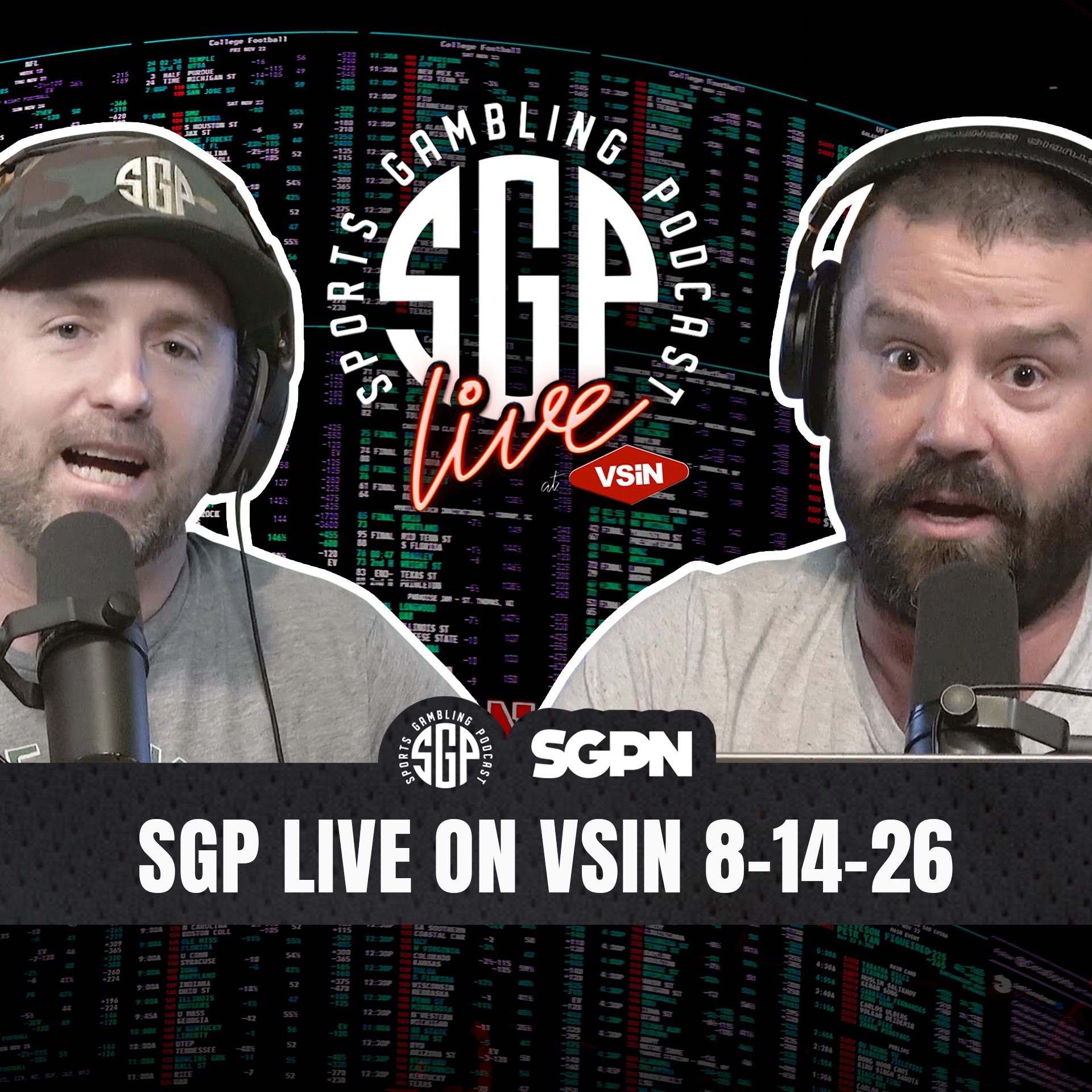 Sports Gambling Podcast LIVE On VSIN (8-14-26) | SGP LIVE on VSIN episode artwork