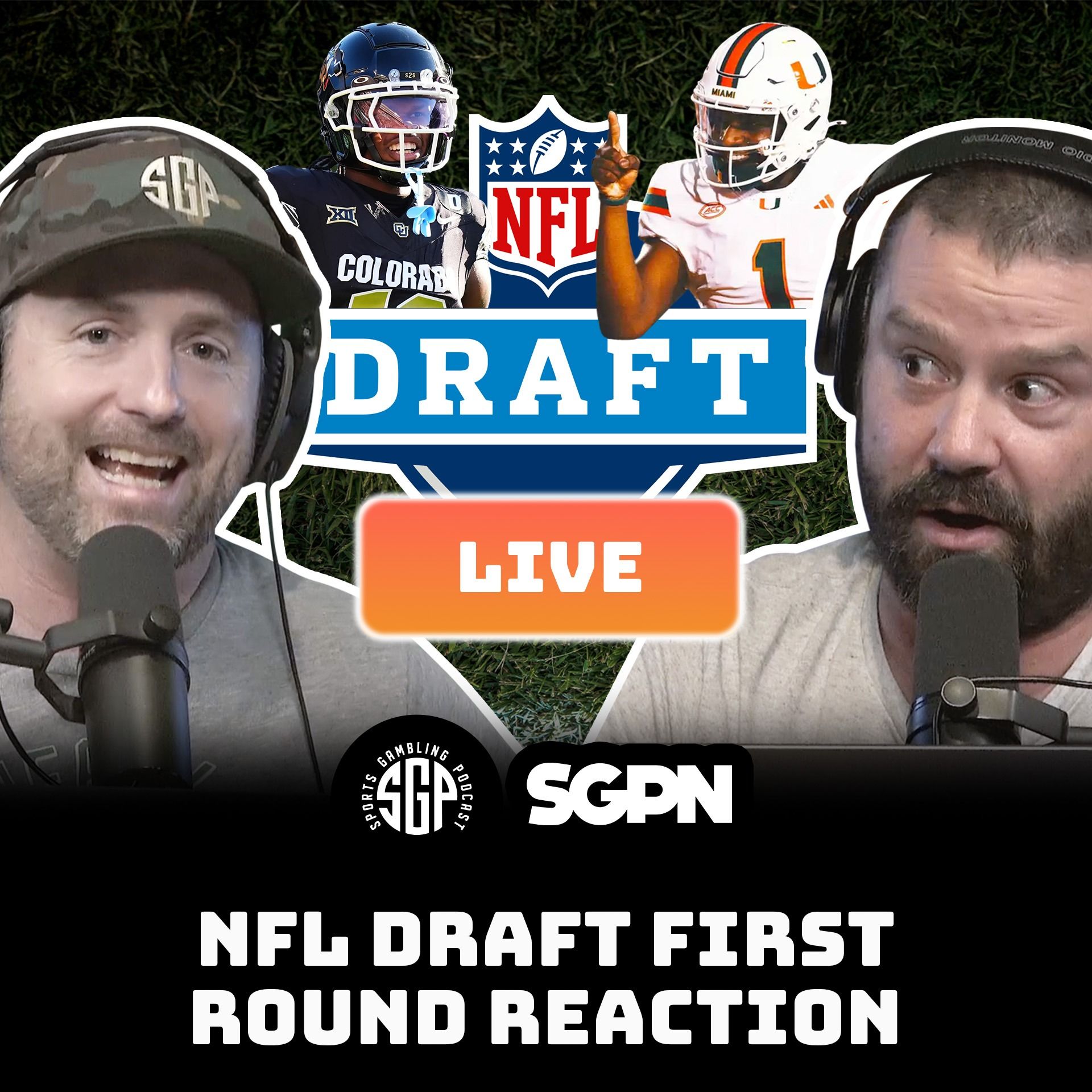 NFL Draft First Round Reaction | Sports Gambling Podcast (Ep. 2257)