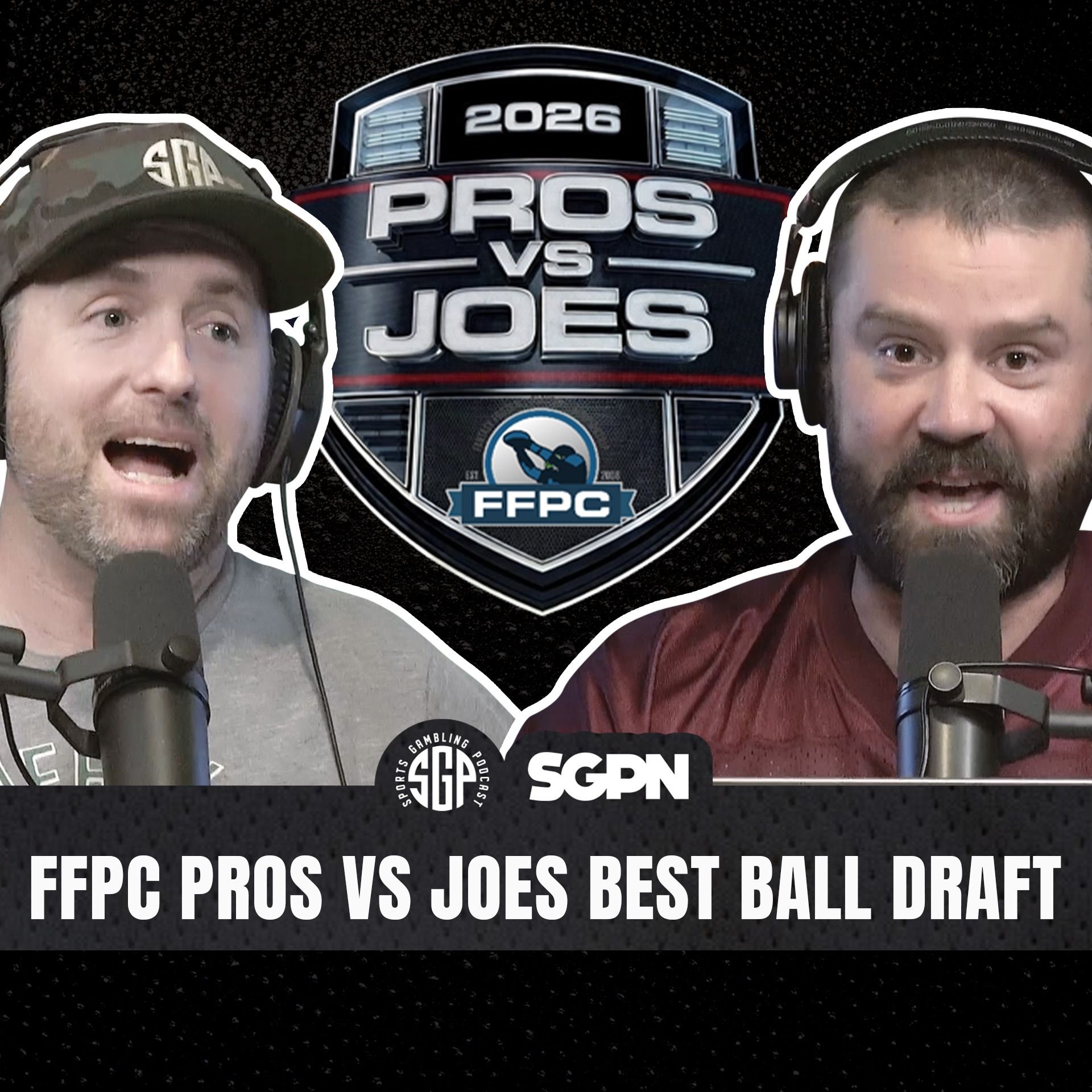 Pros vs Joes FFPC Best Ball Draft (Ep. 2637)