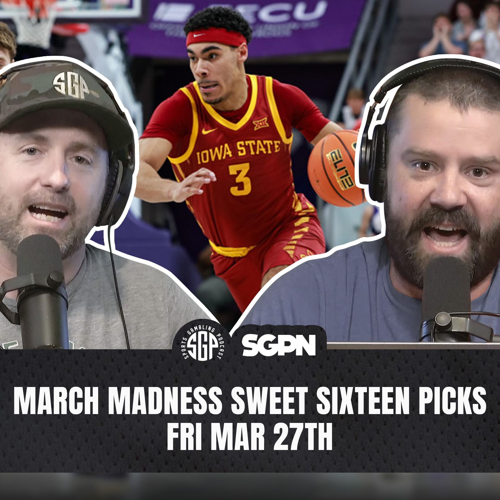 March Madness 2026 Sweet Sixteen Picks Part Two | Sports Gambling Podcast (Ep. 2424)