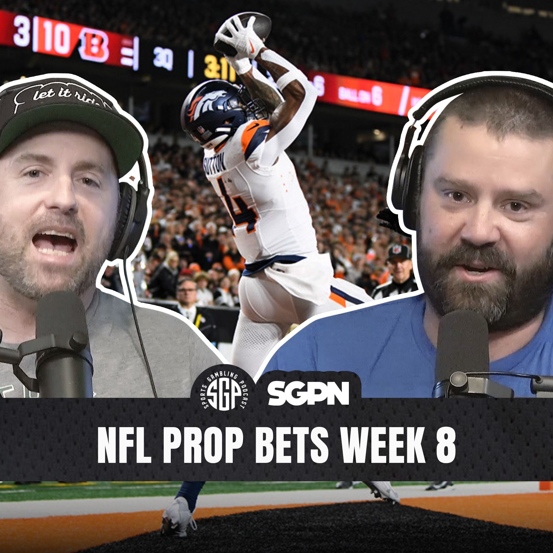NFL Prop Bets Week 8 | Sports Gambling Podcast (Ep. 2409)