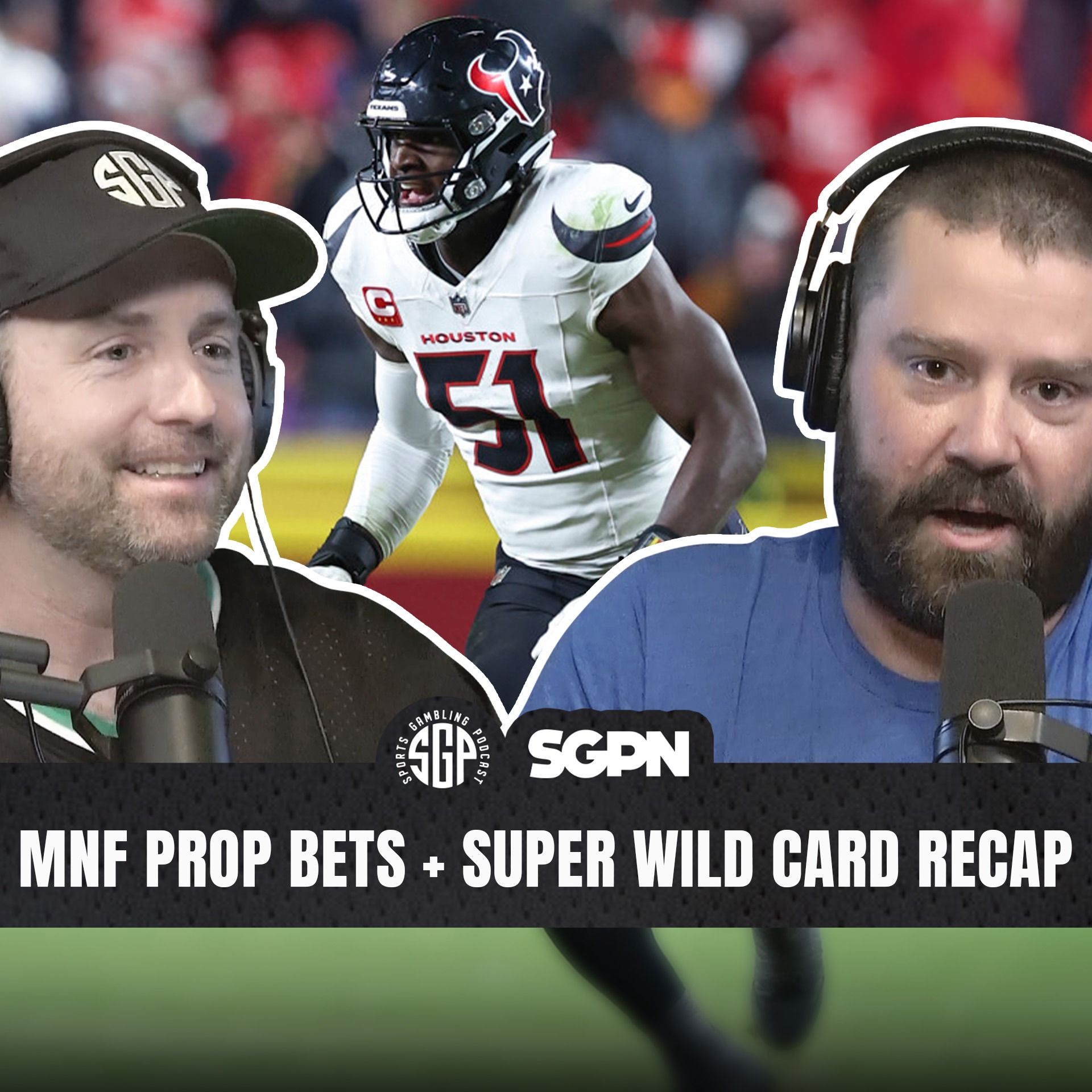 Monday Night Football Prop Bets + NFL Super Wild Card Weekend Recap | Sports Gambling Podcast (Ep. 2472)