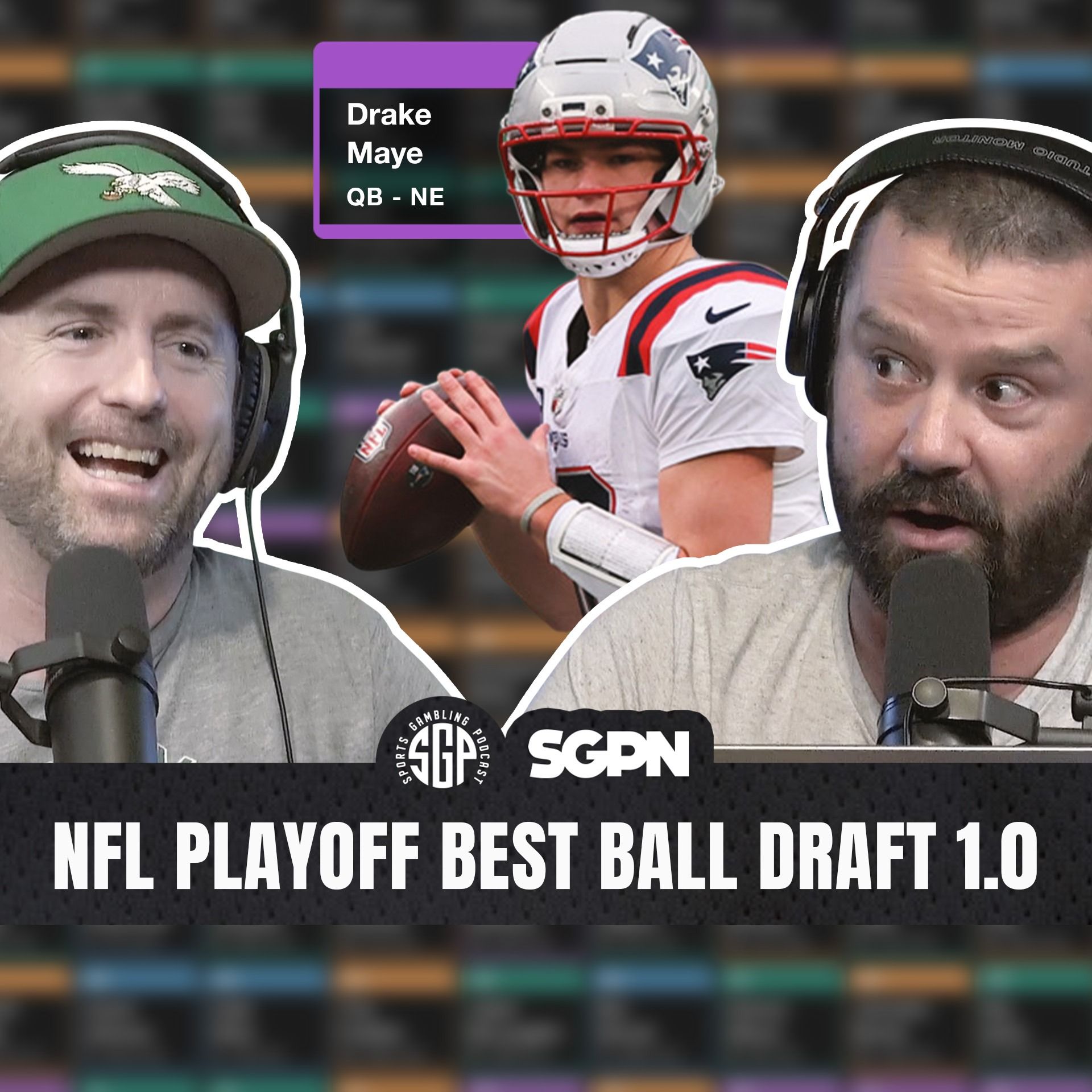 NFL Playoff Best Ball Draft 1.0 | Sports Gambling Podcast (Ep. 2464)