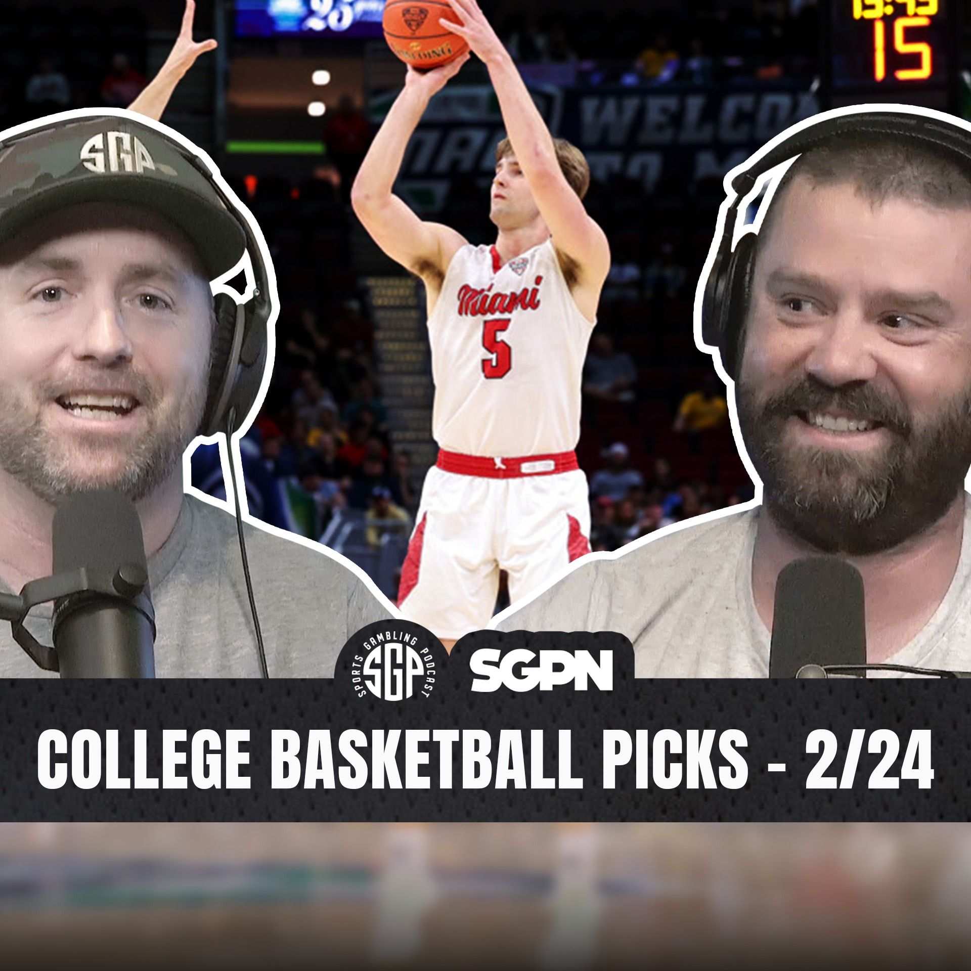 College Basketball Picks Tue, Feb 24th (Ep. 2503)
