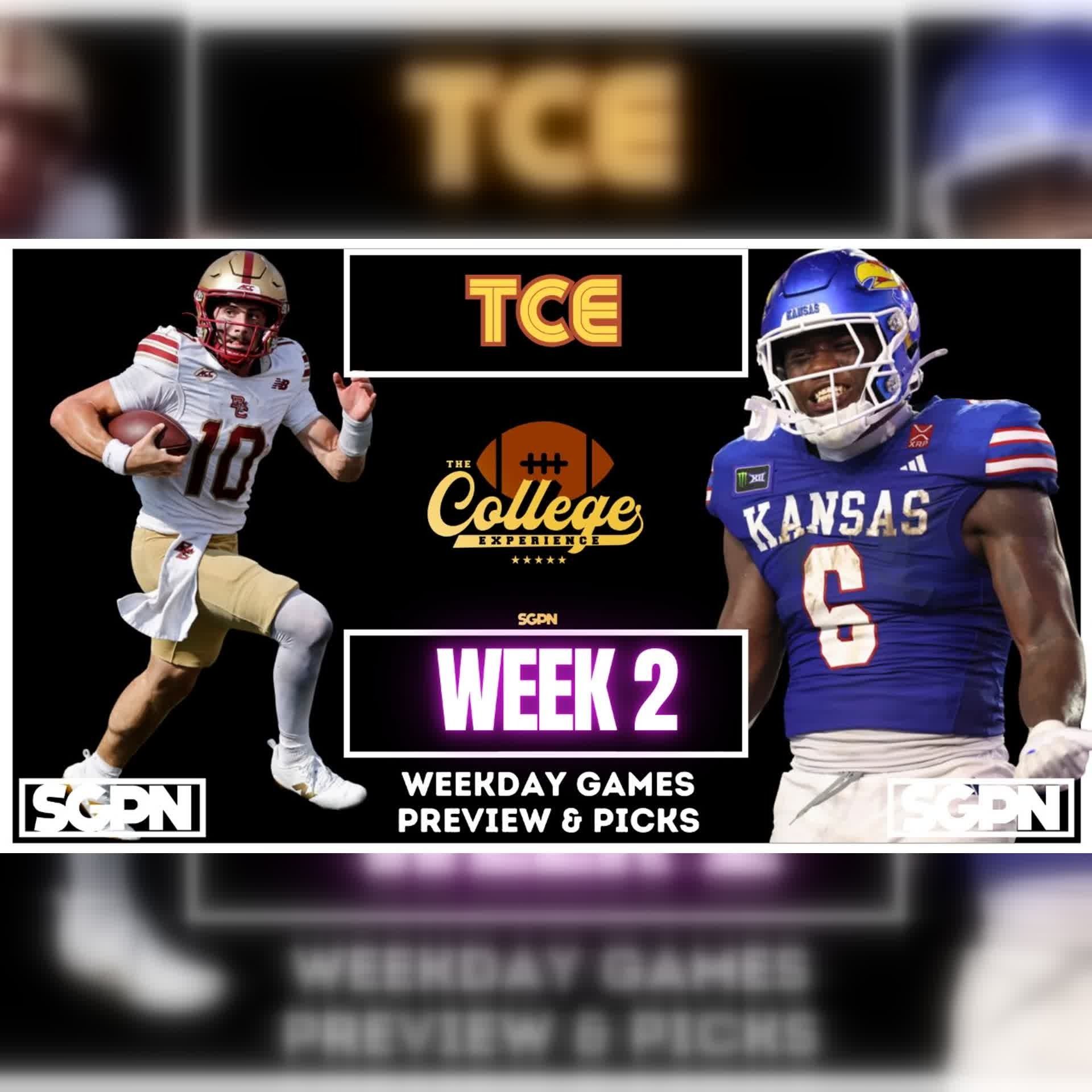 College Football Week 2 Weekday Games Preview & Picks | The College Football Experience (Ep. 3163)
