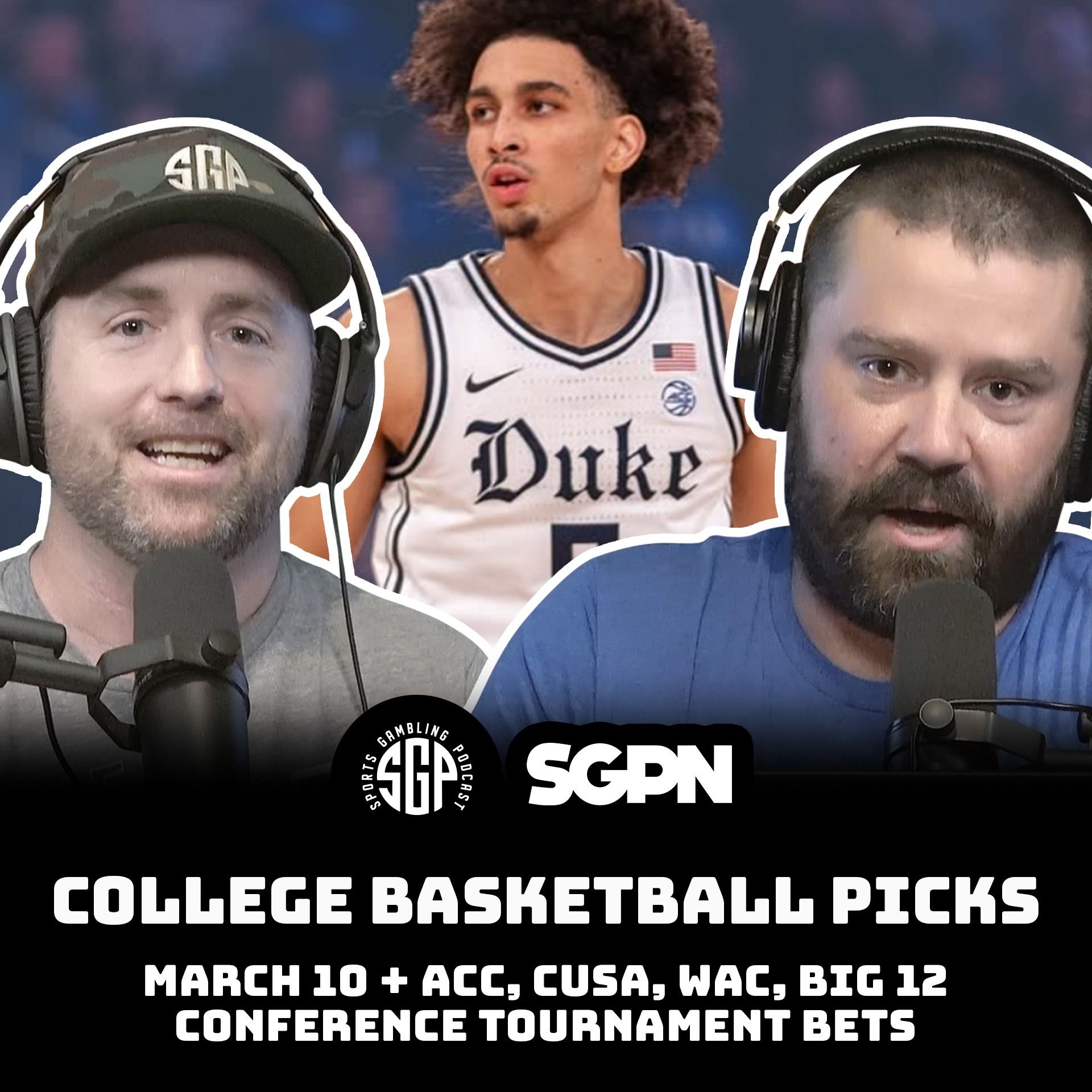College Basketball Picks – Mon 3/10 + ACC, CUSA, WAC, Big 12 Conference Tournament Bets (Ep. 2222)