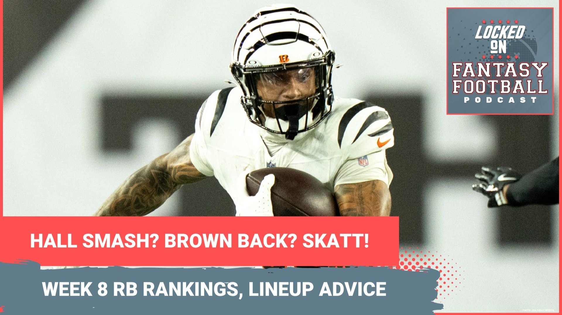 SMASH for Breece Hall, Chase Brown, Cam Skattebo? FADE Derrick Henry? WEEK 8 fantasy RB RANKINGS