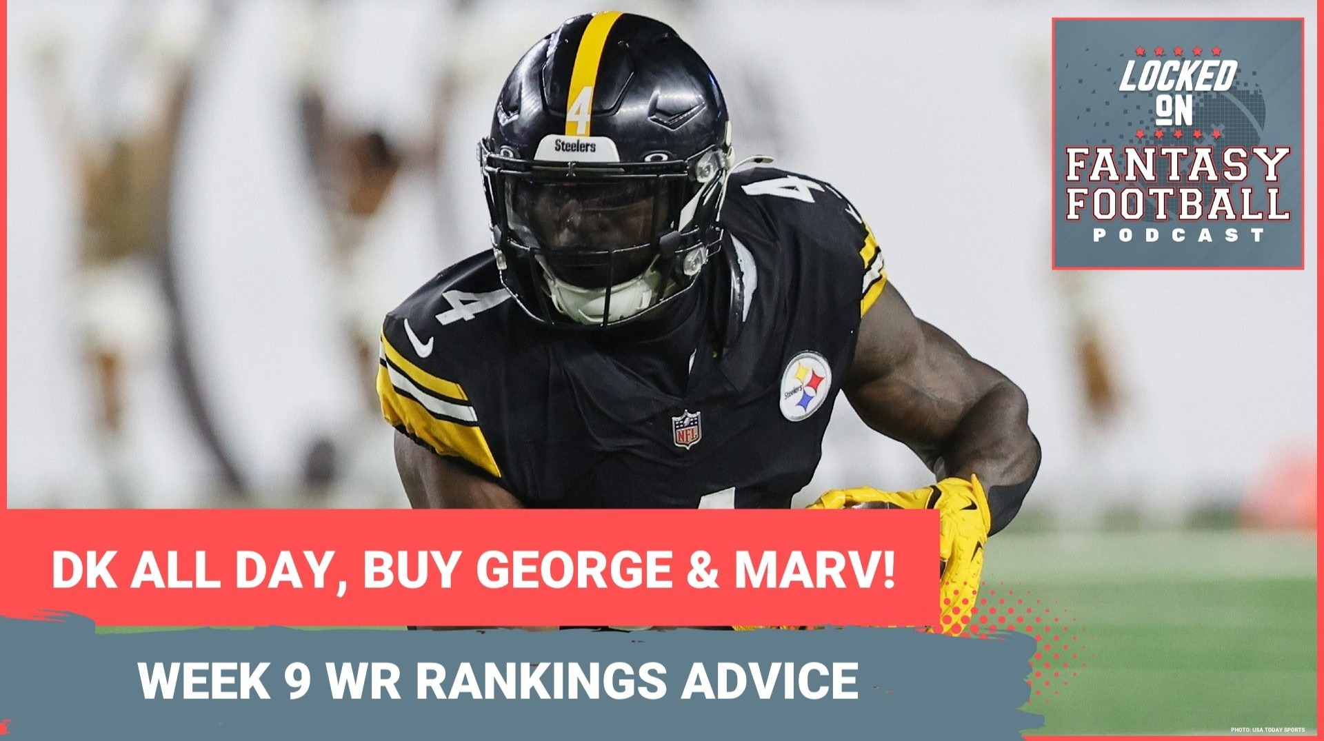 HOT for DK Metcalf, George Pickens & Marvin Harrison Jr. WEEK 9 fantasy football WR RANKINGS