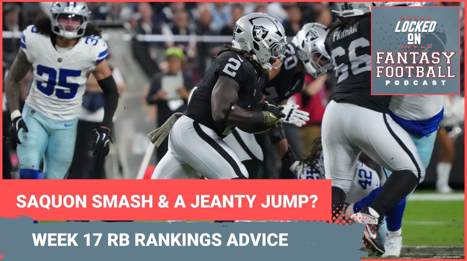 SMASH with Saquon Barkley, TRUST Ashton Jeanty & Tony Pollard? WEEK 17 fantasy football RB RANKINGS, lineup advice