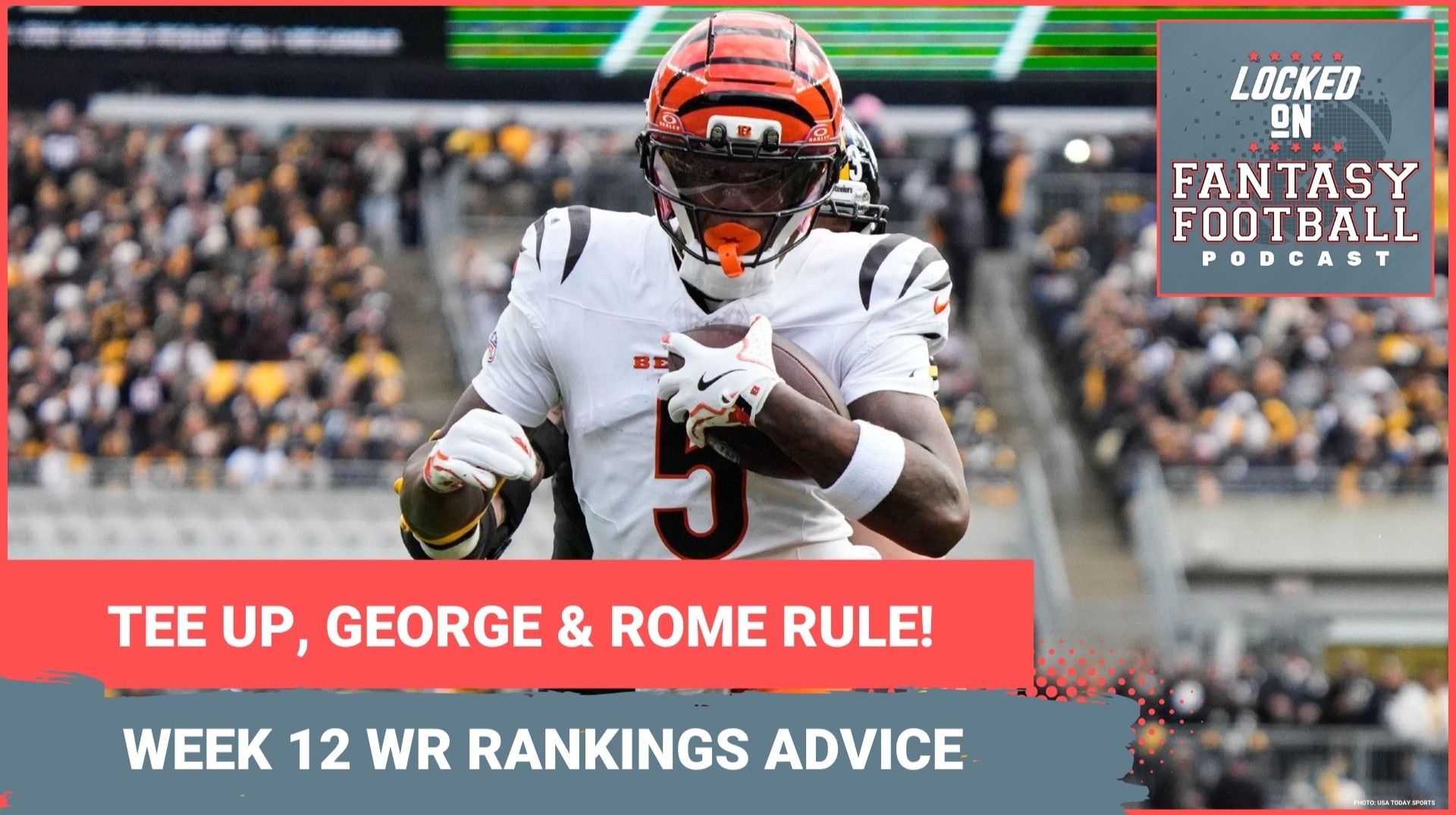 UP for Tee Higgins, George Pickens & Rome Odunze, FADE Rashee Rice? WEEK 12 fantasy football WR RANKINGS