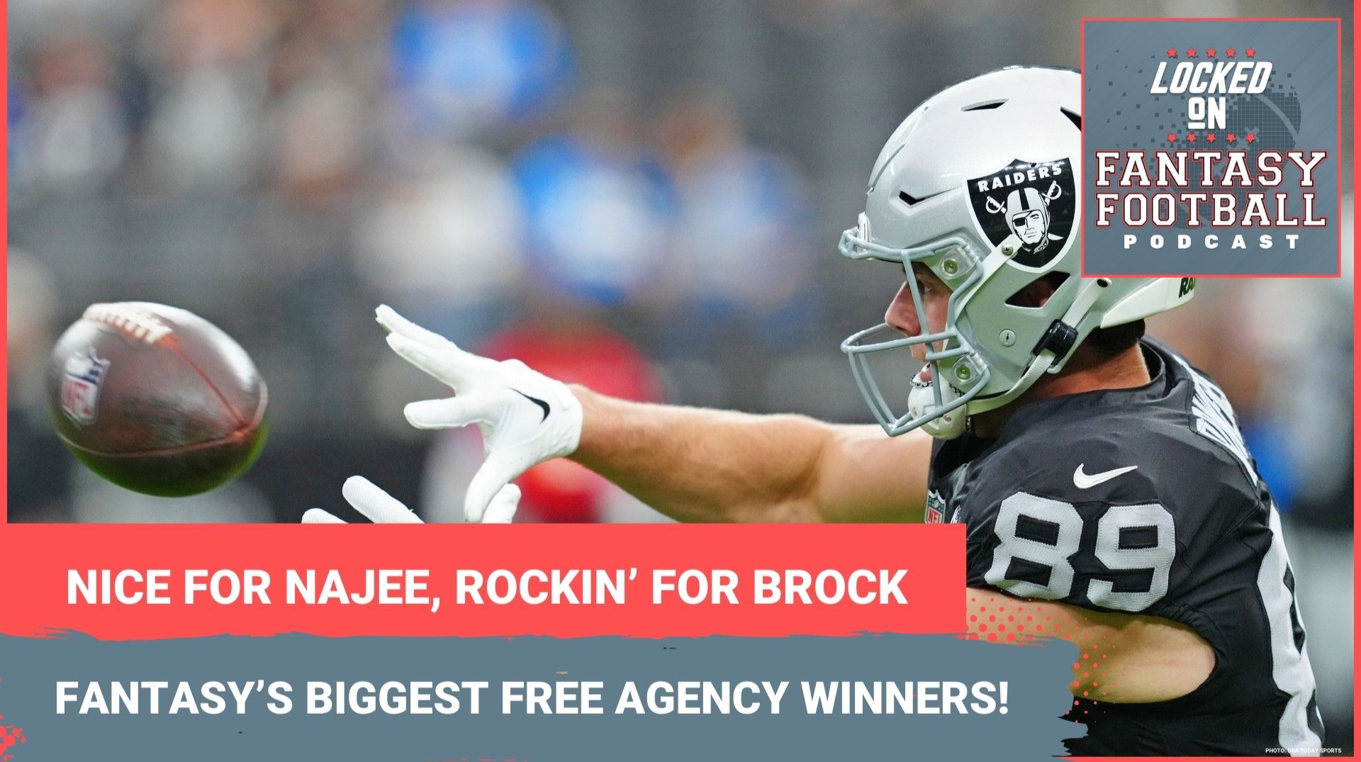 Fantasy football's biggest winners from NFL free agency: Brock Bowers, Najee Harris and more