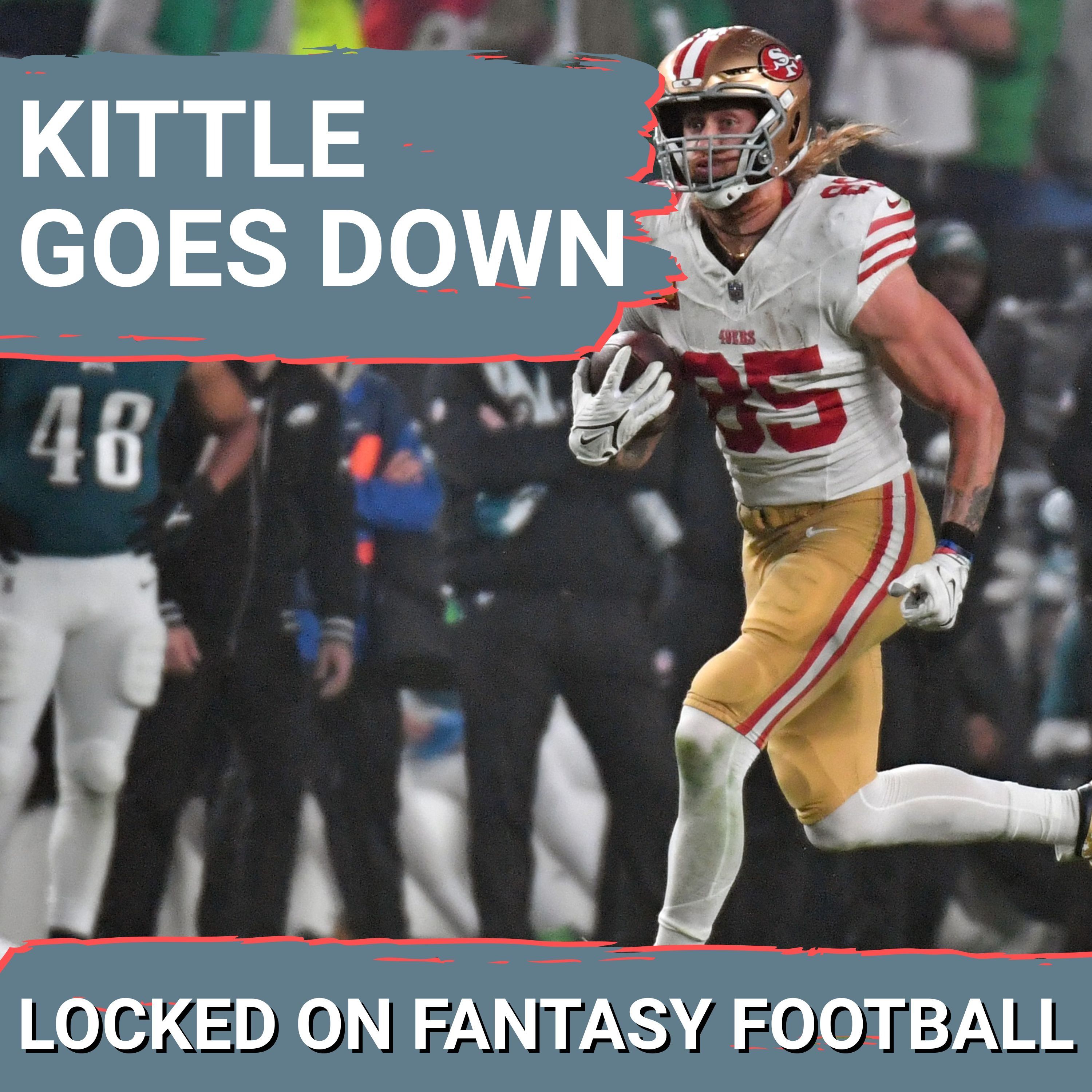 George Kittle DOWN, A.J. Brown & Jalen Hurts GO BUST: Fantasy FALLOUT of Eagles-49ers playoff game