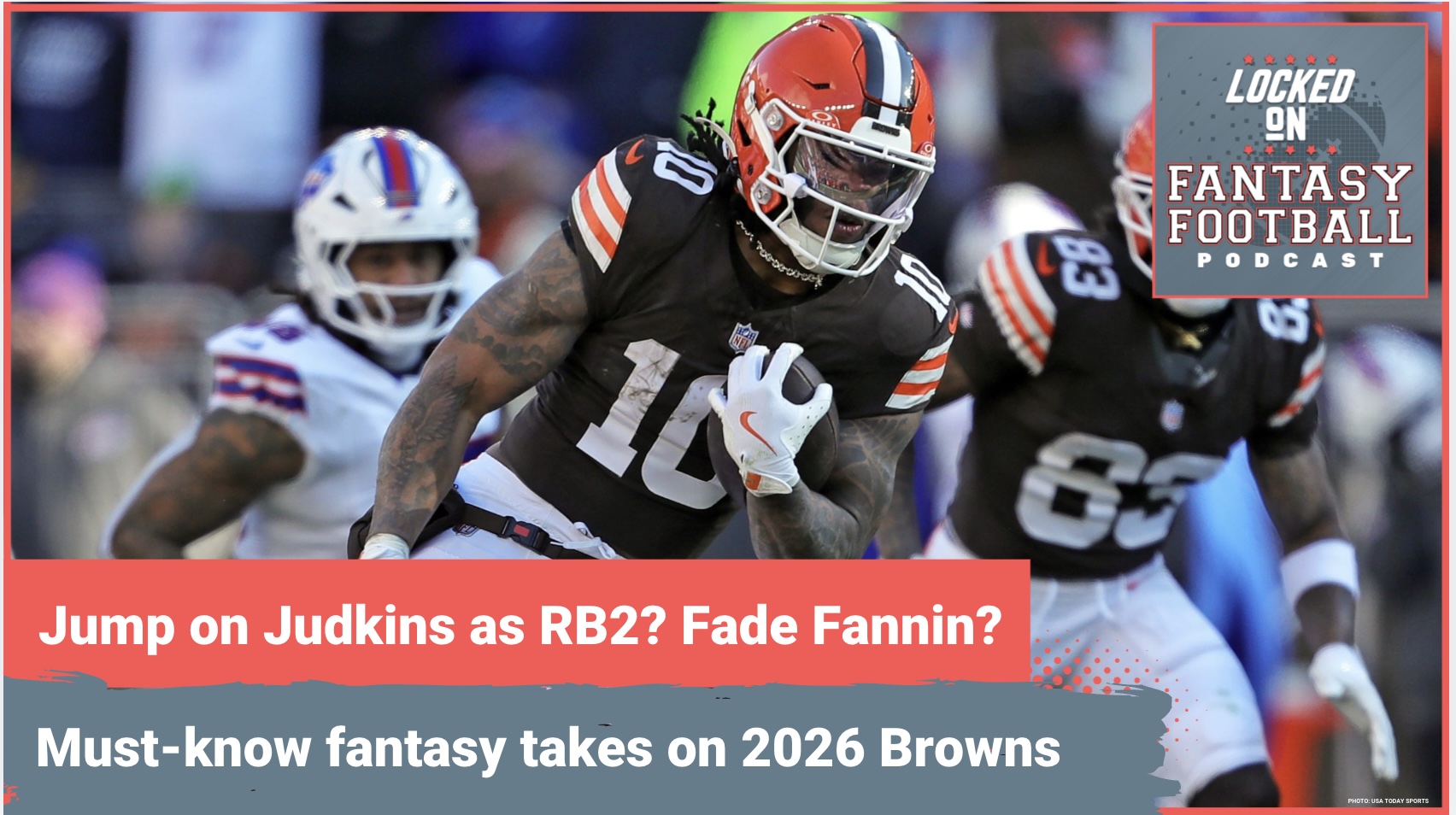 JUMP on Quinshon Judkins as RB2? Harold Fannin Jr. RANKED TOO HIGH? MUST-KNOW fantasy takes on 2026 Browns
