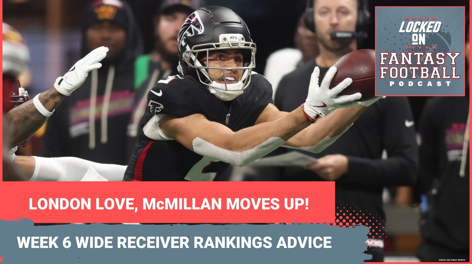 Drake London & Tetairoa McMillan UP; A.J. Brown REBOUND? WEEK 6 fantasy football WR RANKINGS