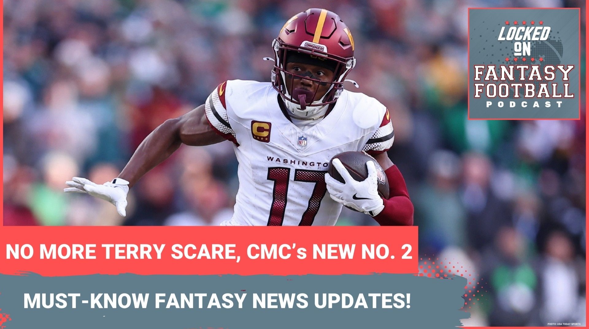 Terry McLaurin scare over, Christian McCaffrey's new handcuff: Fantasy football DRAFT news you NEED TO KNOW