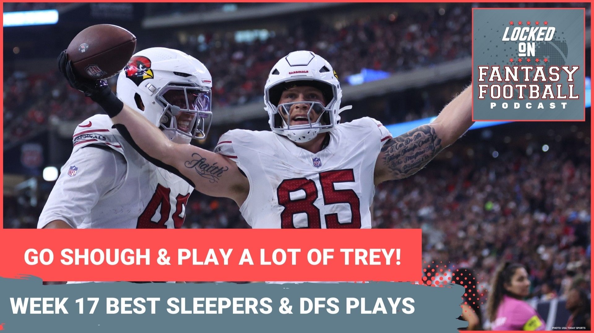 Tyler Shough, Trey McBride, Blake Corum, Romeo Doubs & MORE: BEST Week 17 fantasy SLEEPERS & DFS LINEUP PICKS