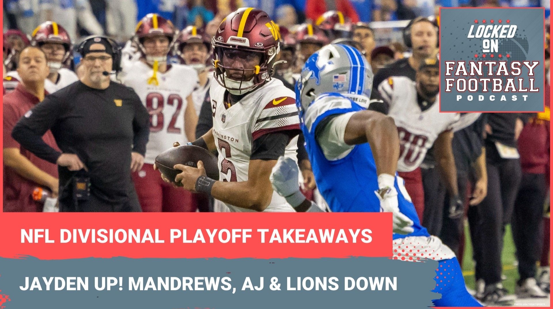 Fantasy football divisional playoffs takeaways: Jayden Daniels, Mark Andrews, A.J. Brown, Lions & more