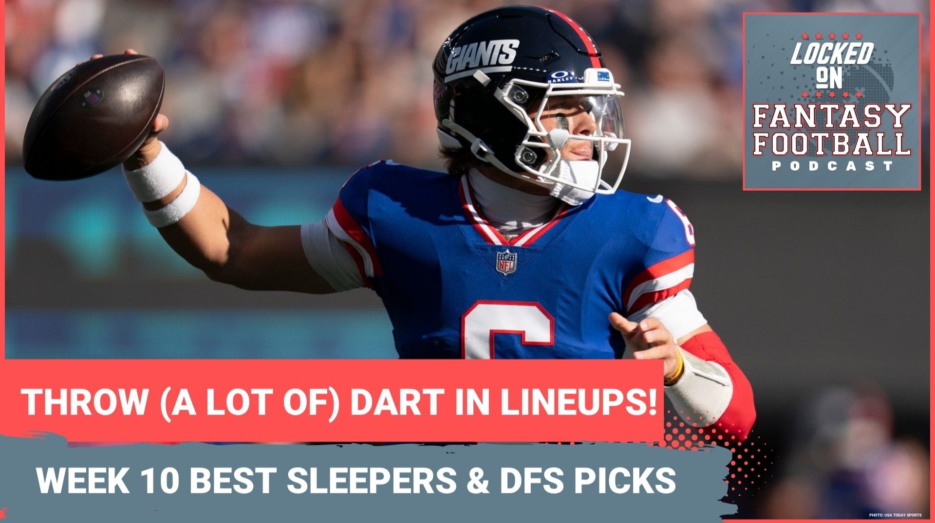 Jaxson Dart, Justin Fields, Zach Charbonnet, Garrett Wilson & more: BEST Week 10 fantasy SLEEPERS & DFS LINEUP PICKS