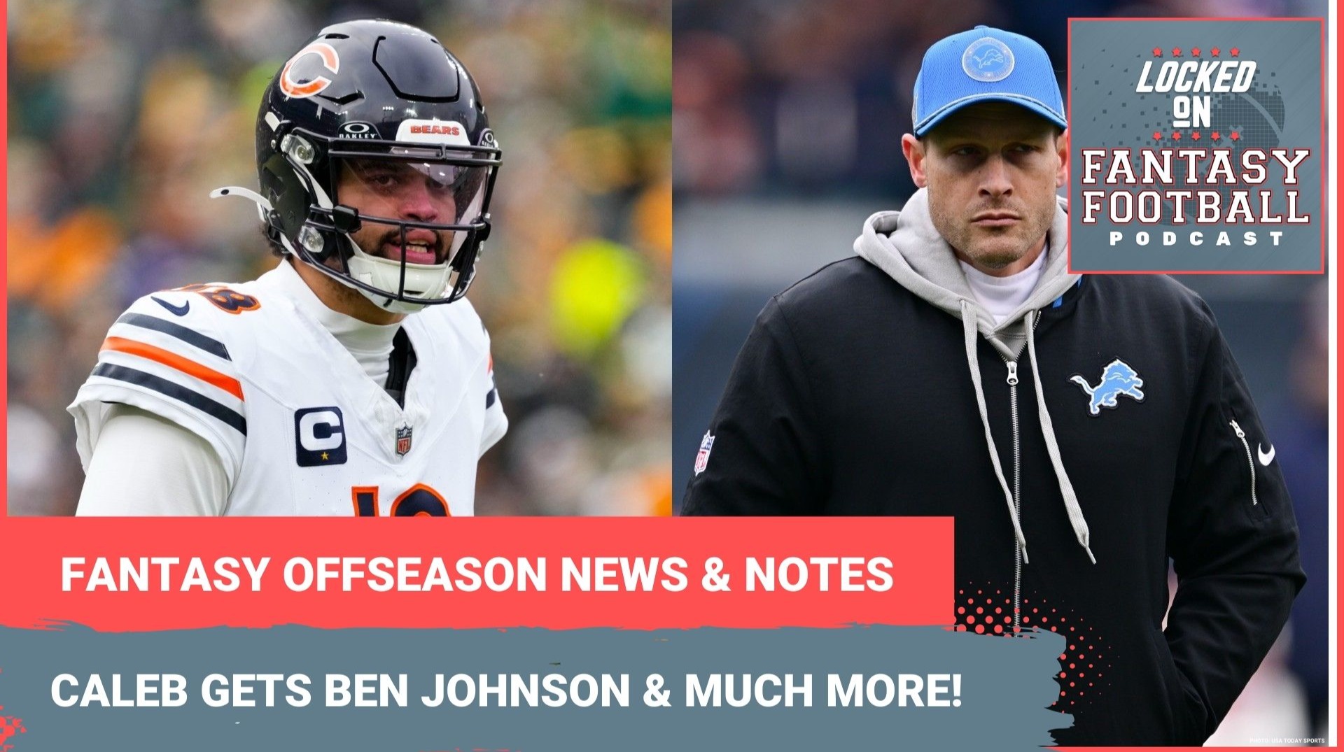 Caleb Williams gets Ben Johnson as Bears coach & much more: Latest fantasy football news & notes