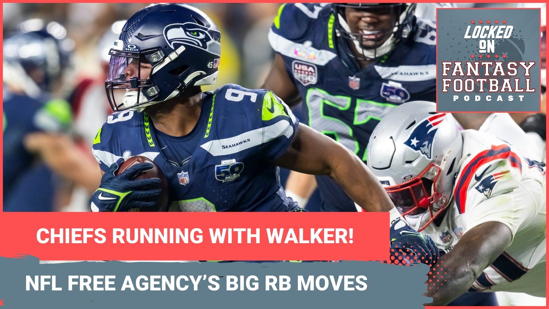 NFL Free Agency's BEST RB MOVES: Fantasy impact of Kenneth Walker III to Chiefs, Travis Etienne Jr. to Saints & MORE!