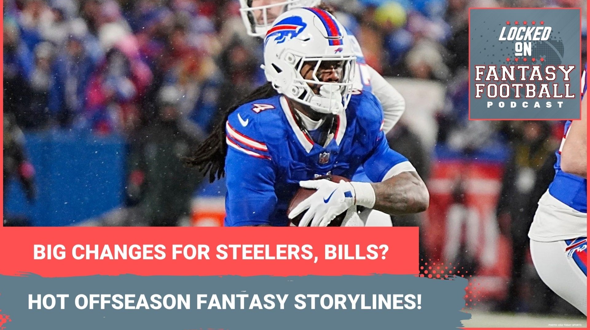Fantasy football hot offseason storylines: Steelers QB decision, Bills future with James Cook & more